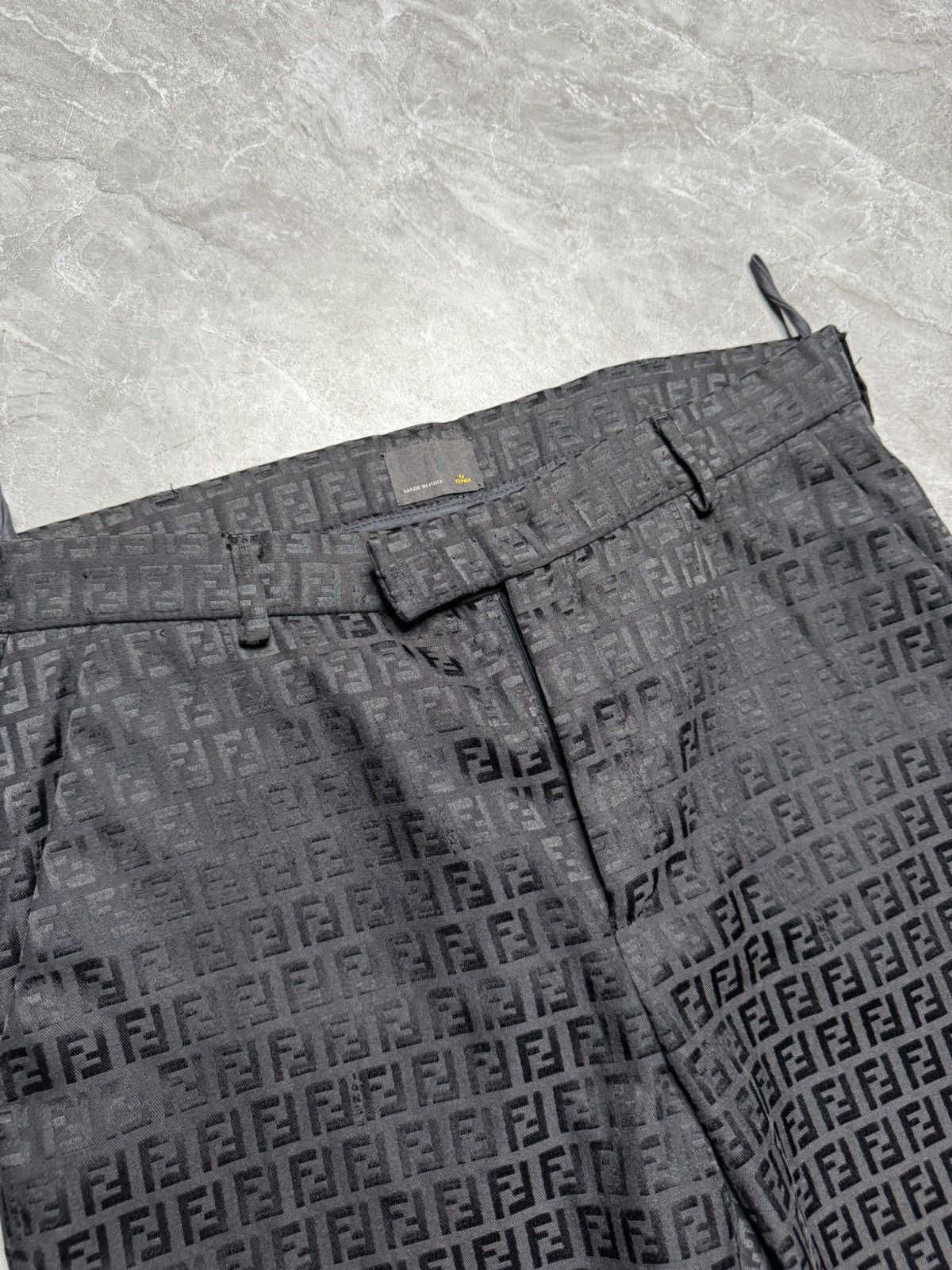 Fendi Fendi Black Monogram Pants (Unisex) Size US 28 / EU 44 - 13 Thumbnail