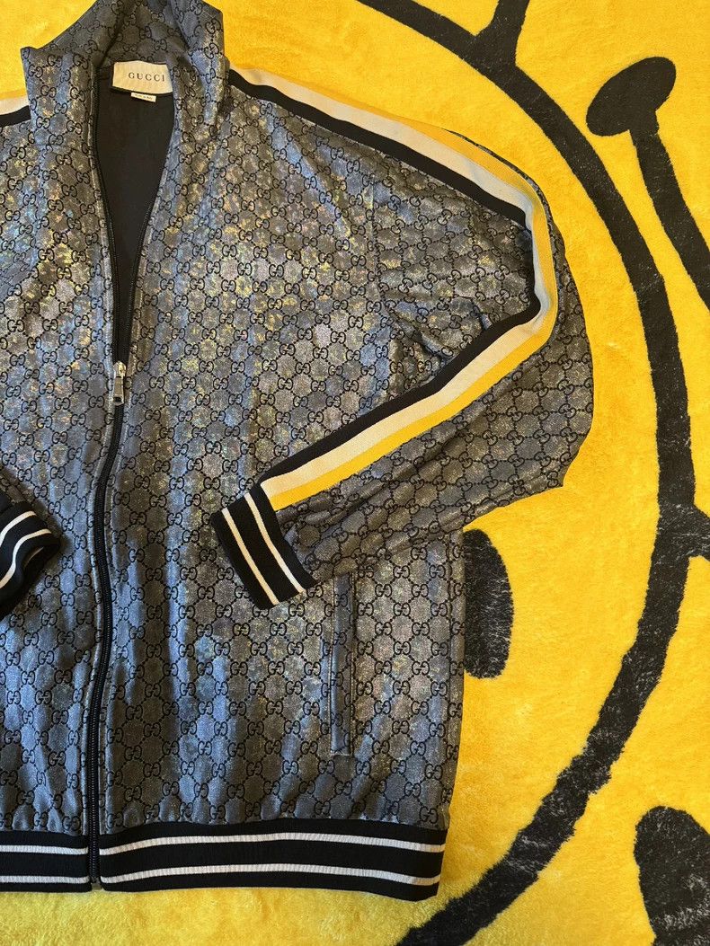Gucci GucciSilver dazzling double G side striped zipper jacket 25 Size US XXS / EU 40 - 4 Thumbnail