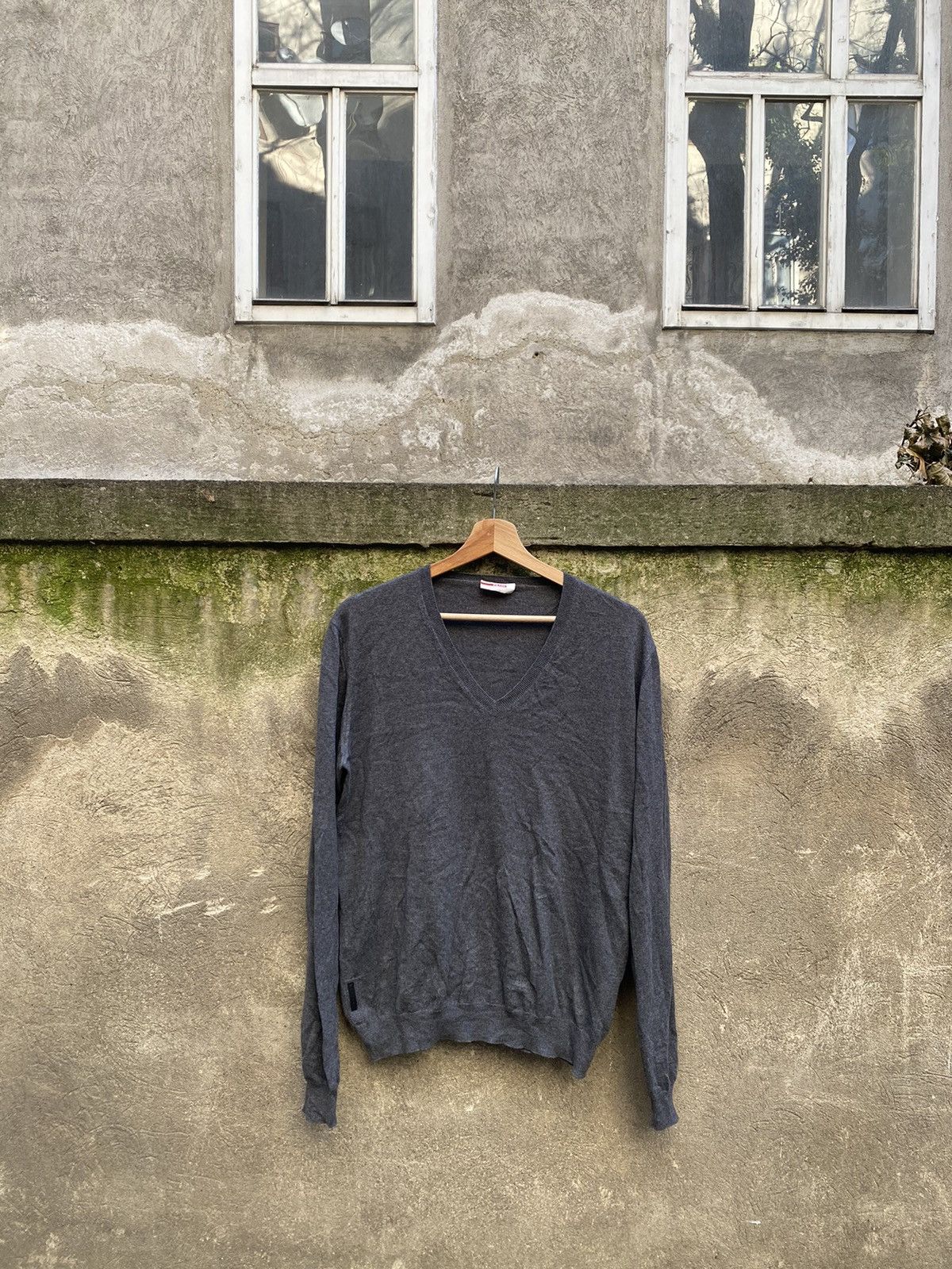 Vintage Prada Black Tab V Sweater
