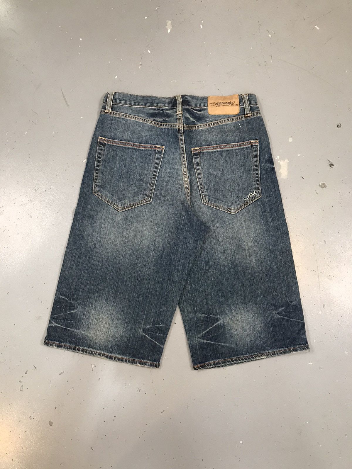 Ed Hardy × Vintage Vintage Ed hardy skater denim jort Size US 32 / EU 48 - 2 Thumbnail
