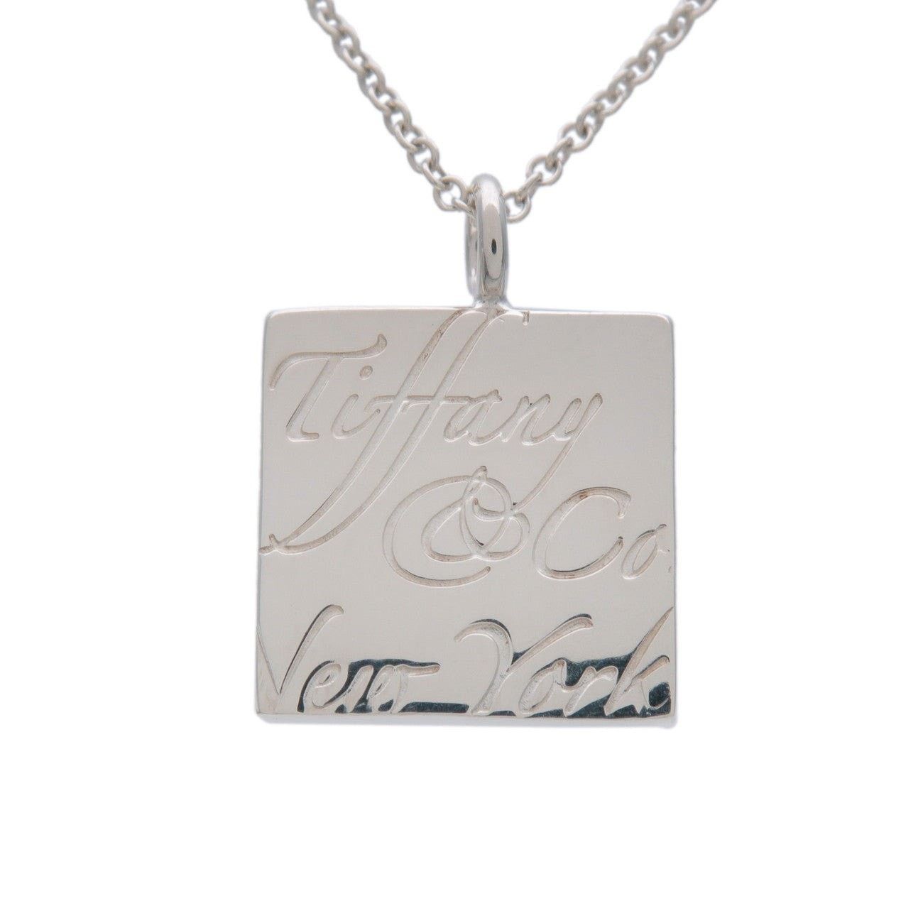 Tiffany & Co. Tiffany & Co. Notes Square Pendant Necklace Sterling Silver Size ONE SIZE - 1 Thumbnail