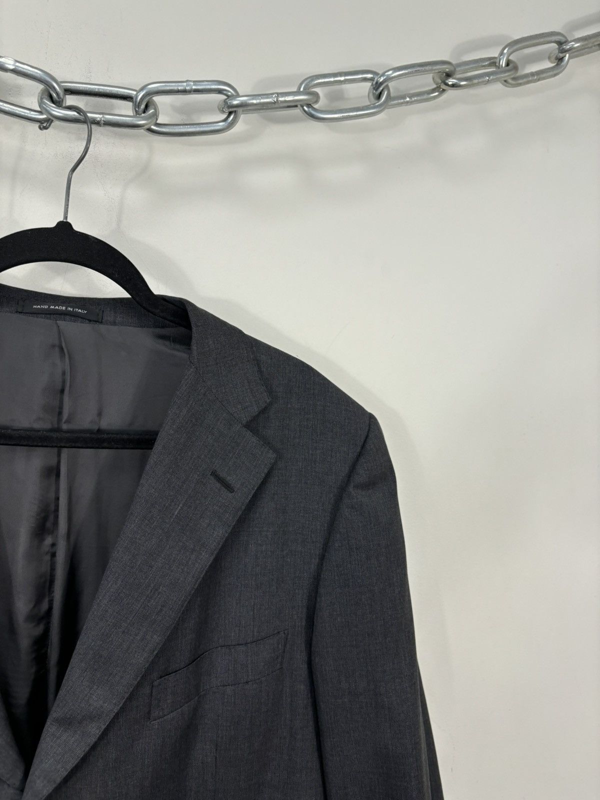 Caruso Raffaele Caruso Loro Piana Wool Men’s Gray Blazer Jacket Size 46L - 10 Thumbnail