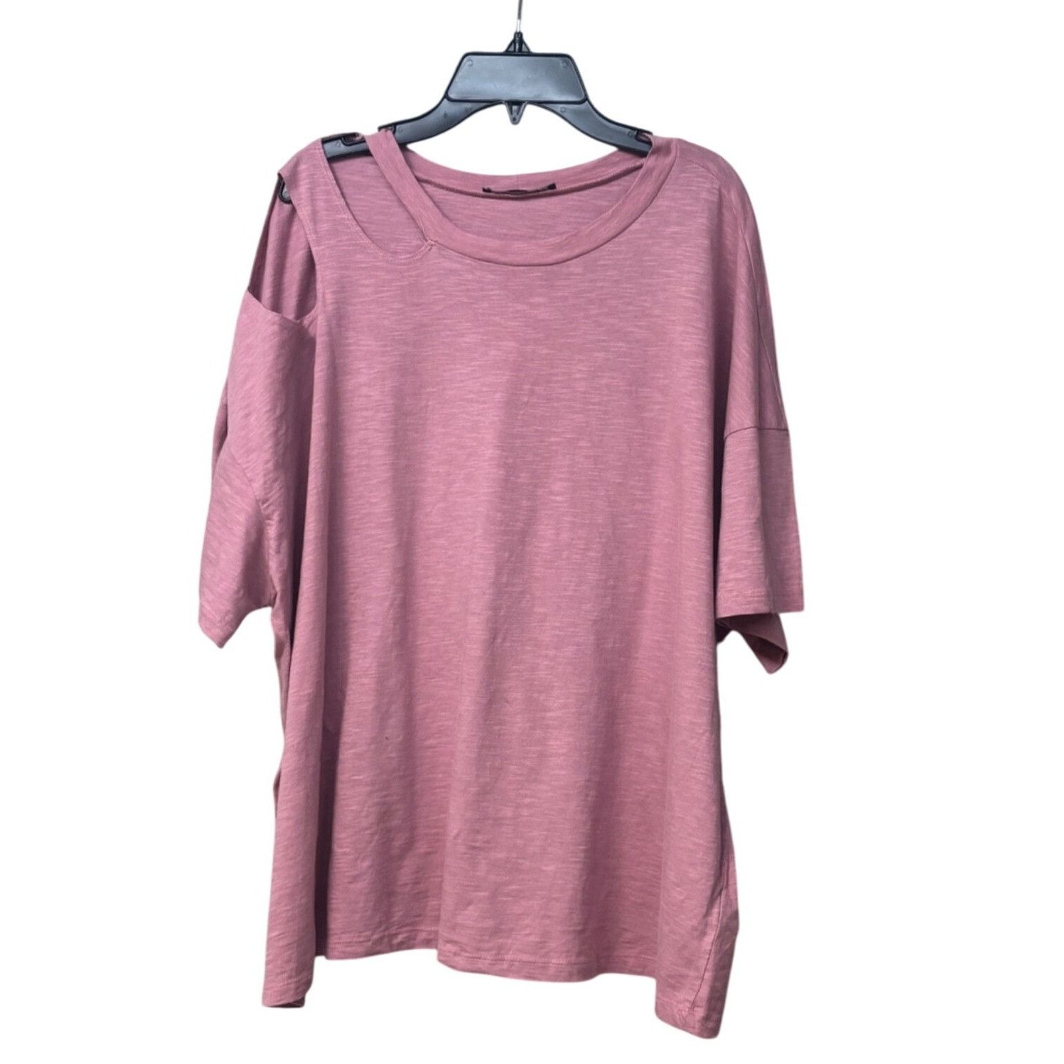 Other Black Tape Trendy Plus Size Cutout T-Shirt Antique Pink, Sz. Size ONE SIZE - 1 Thumbnail
