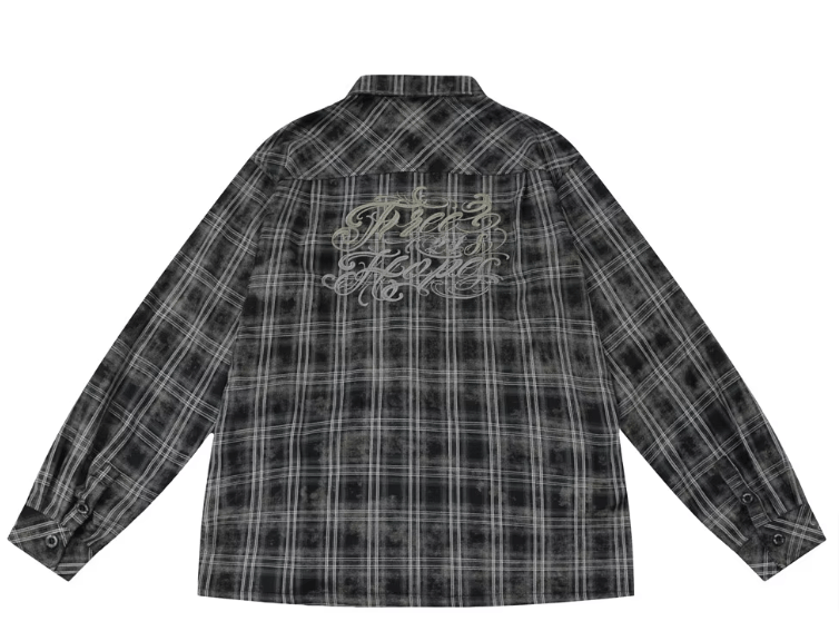 Japanese Brand × Vintage "Build for Faith-Black-L" Pocket Plaid Shirts Size US L / EU 52-54 / 3 - 2 Thumbnail