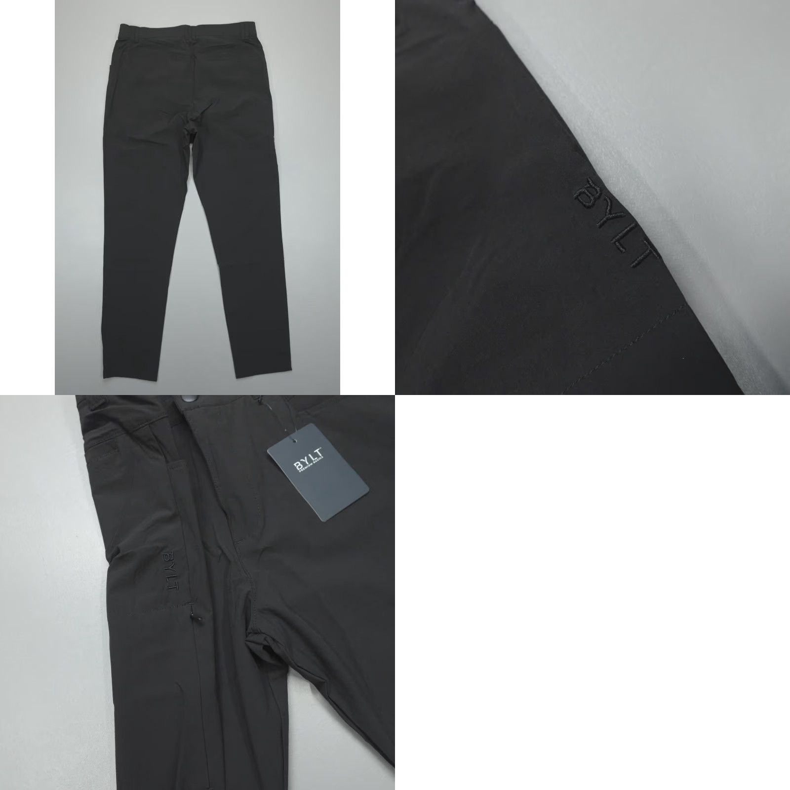 Vintage BYLT Premium Ace Pants Tapered Leg Classic Fit Men's 32x30 Black Size US 32 / EU 48 - 8 Thumbnail