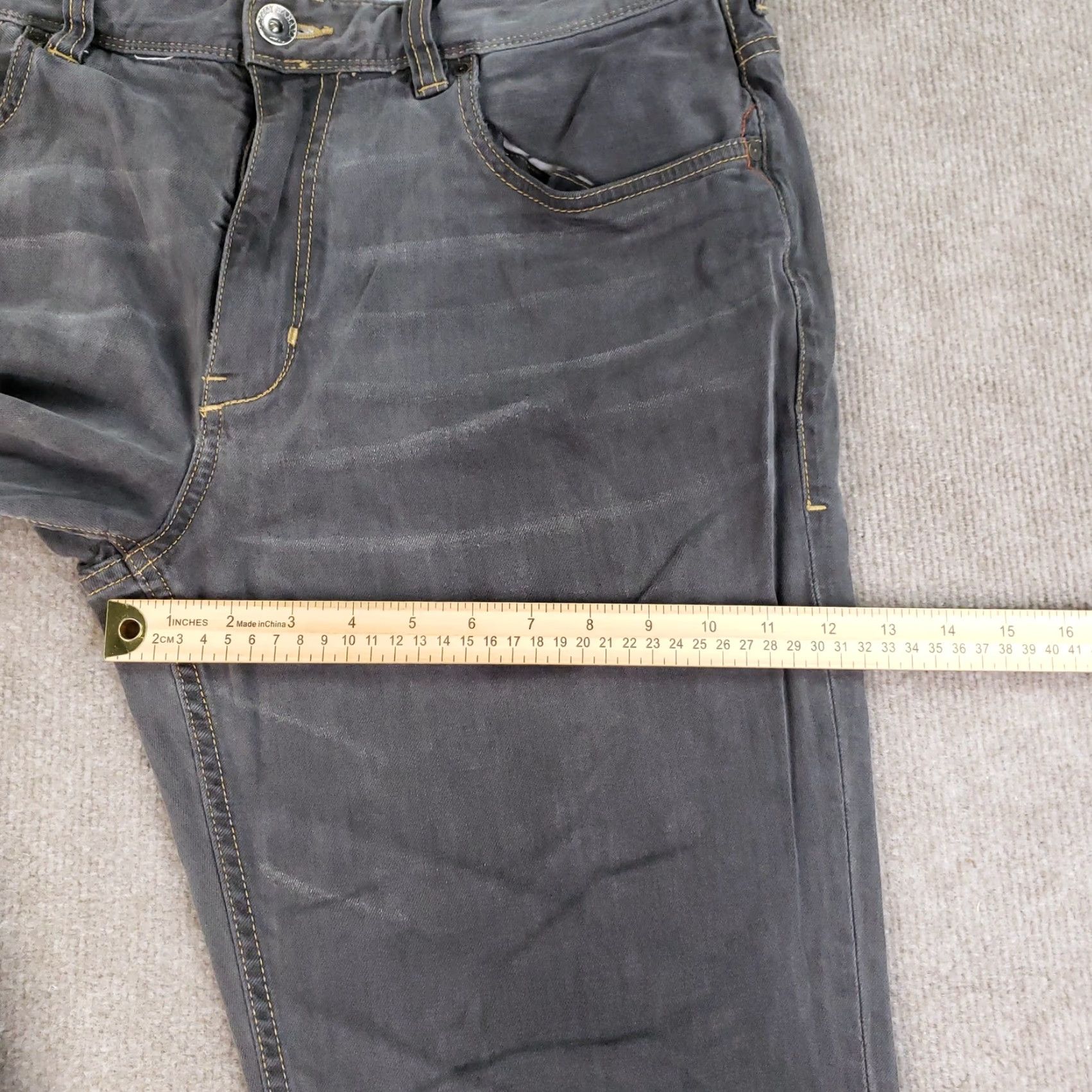 Tommy Bahama VINTAGE? No. Tommy Bahama Sand Drifter Jeans Mens 38x32 Gray Distressed Straight Pants Size US 38 / EU 54 - 6 Thumbnail