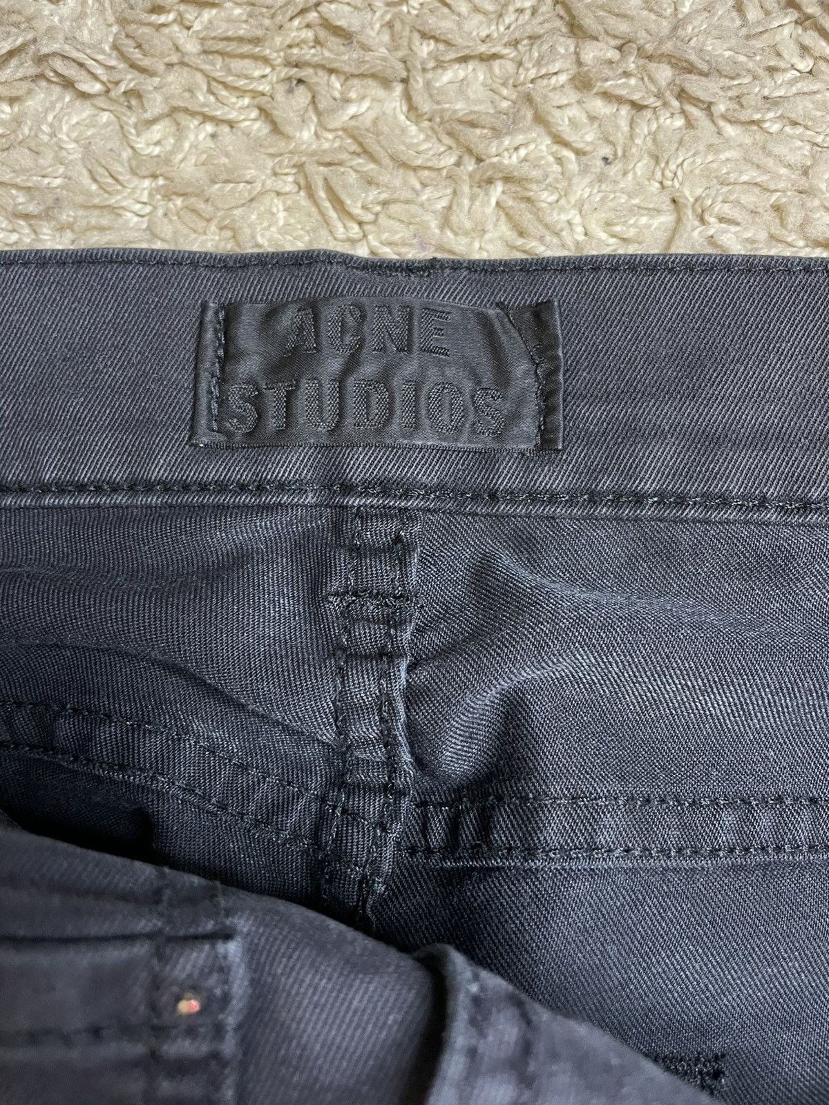 Acne Studios Acne Studios Ace Ups Black Denim Jeans Pants 33x32 Size US 33 - 3 Thumbnail