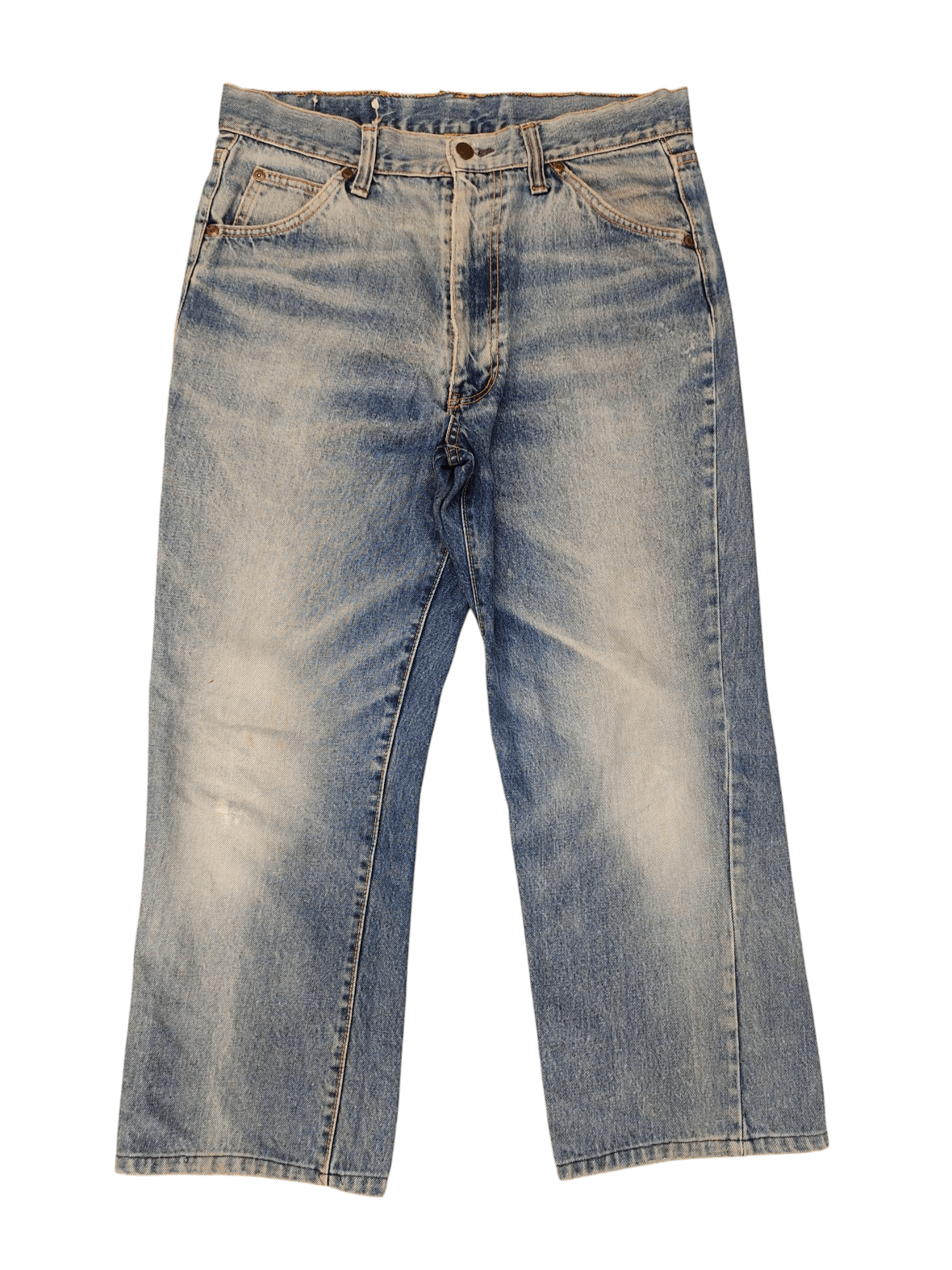 Number (N)ine × Undercover Vintage 80s Edwin Clawmark Distress Faded Denim Jeans Size US 32 / EU 48 - 1 Thumbnail