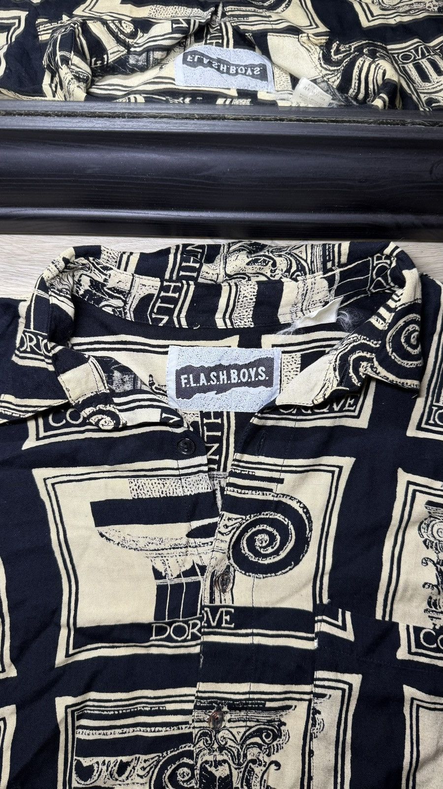 Other Vintage 1990s f.l.a.s.h.b.o.y.s. Greek Architecture Buttonup Size US L / EU 52-54 / 3 - 4 Thumbnail