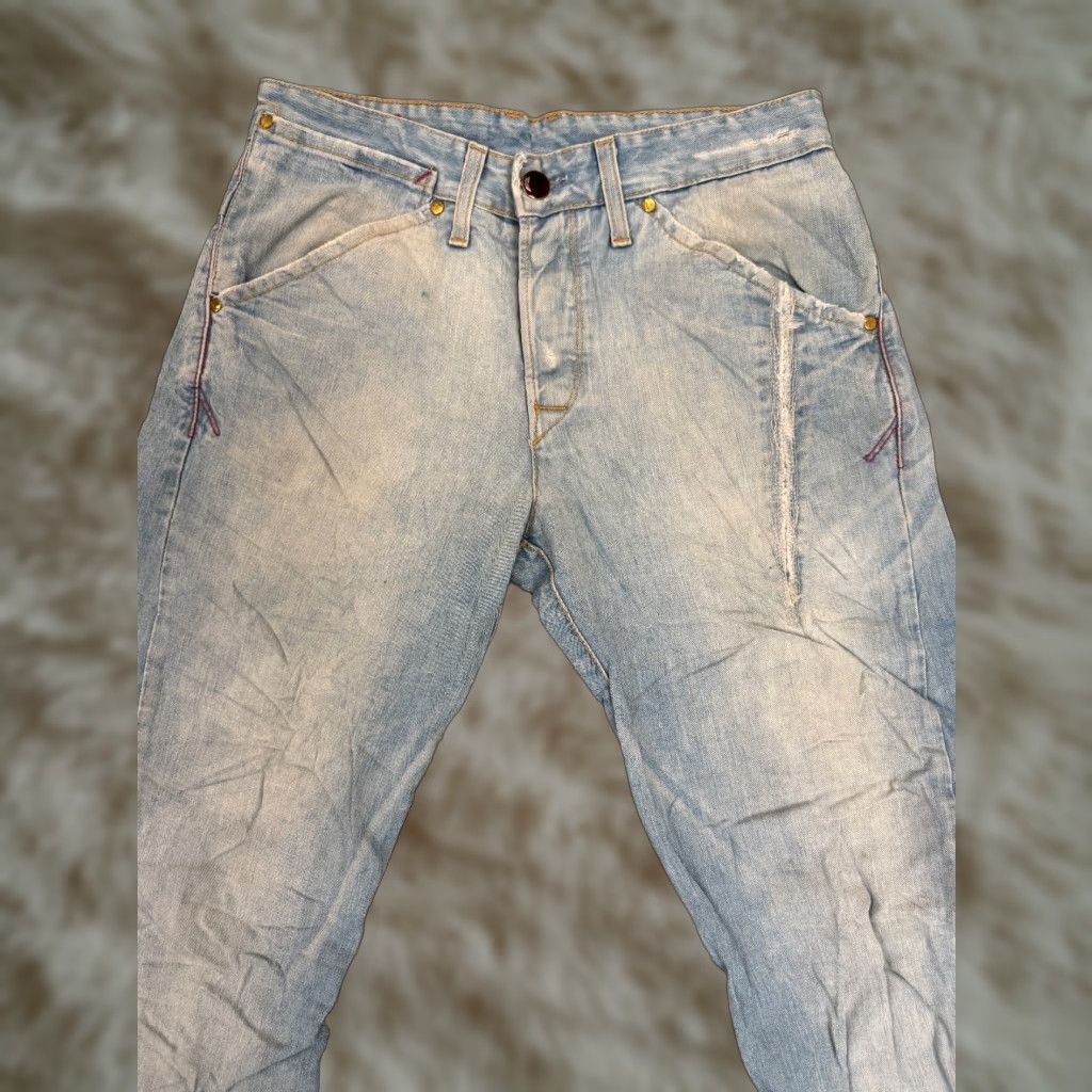 Levi's VINTAGE Levi’s Engineered Jeans Twisted Wide-Leg Denim 5-Pocket W28 L34 Blue Mens 90s Y2K Size US 28 / EU 44 - 1 Thumbnail
