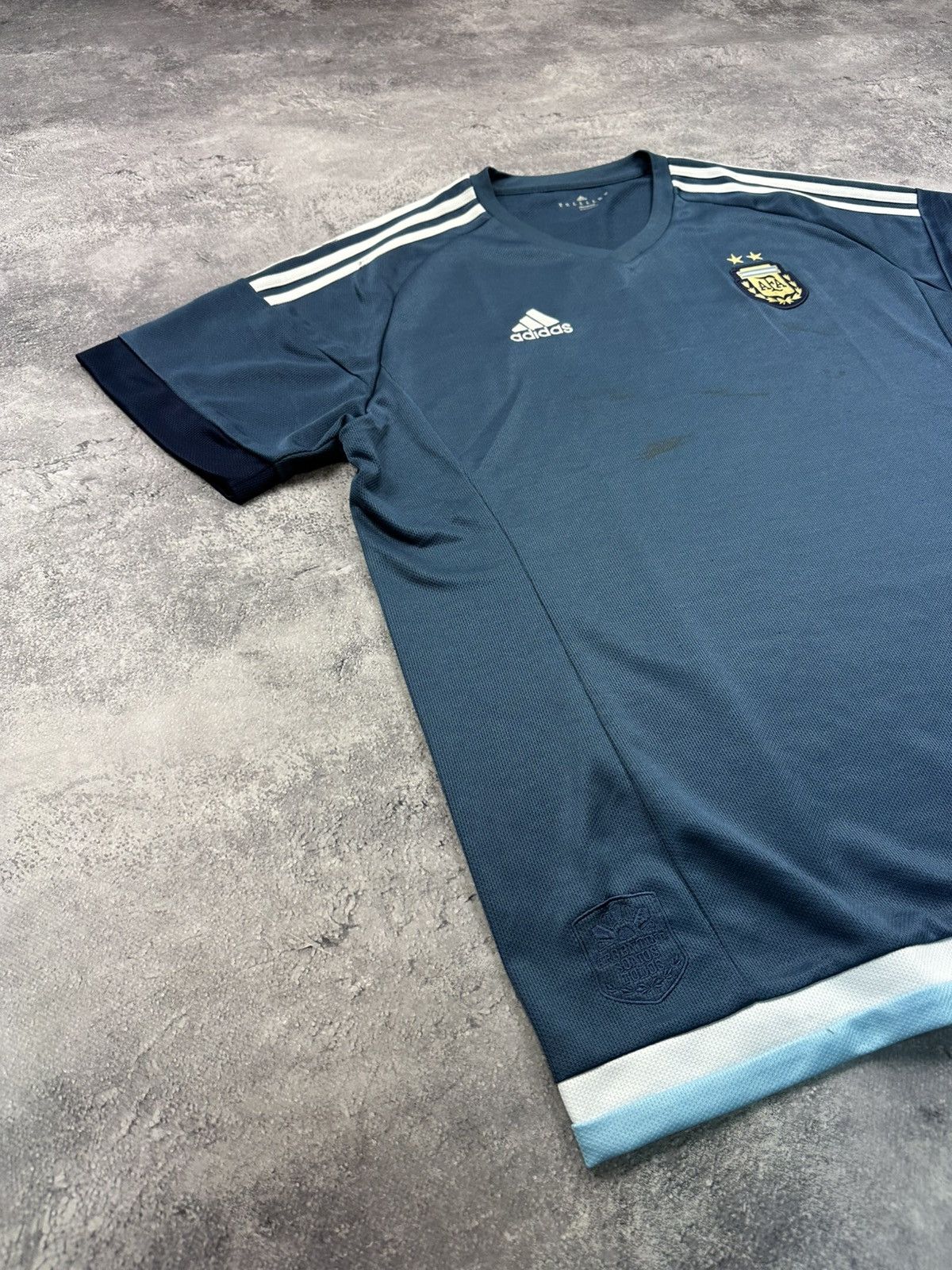 Adidas Vintage Adidas Argentina Blue Football Soccer Jersey 2016 Size US XL / EU 56 / 4 - 2 Thumbnail