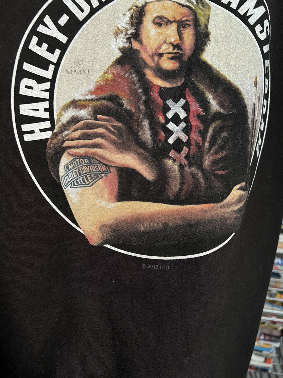 Harley Davidson H-D Amsterdam Masterpiece Art Tee Size US XL / EU 56 / 4 - 5 Thumbnail