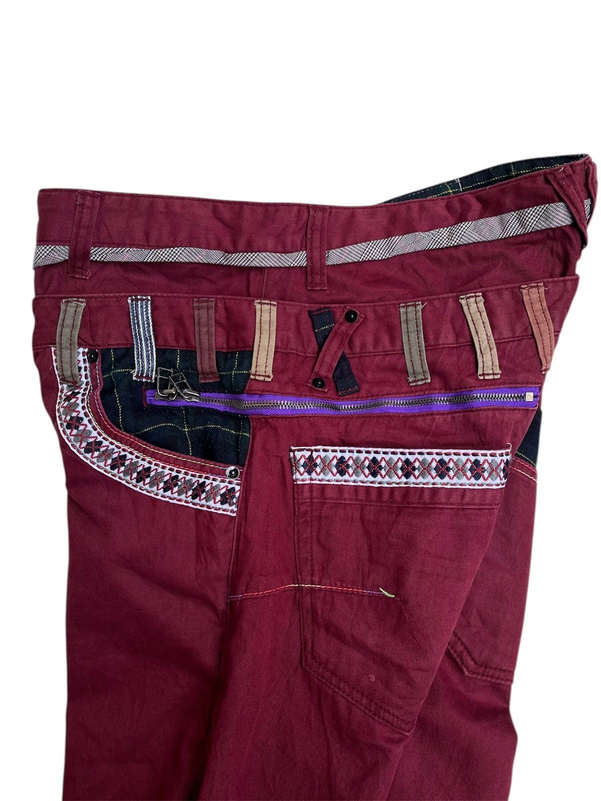 Japanese Brand Y2K Dominate double waist pants punk style vintage Size US 34 / EU 50 - 7 Thumbnail