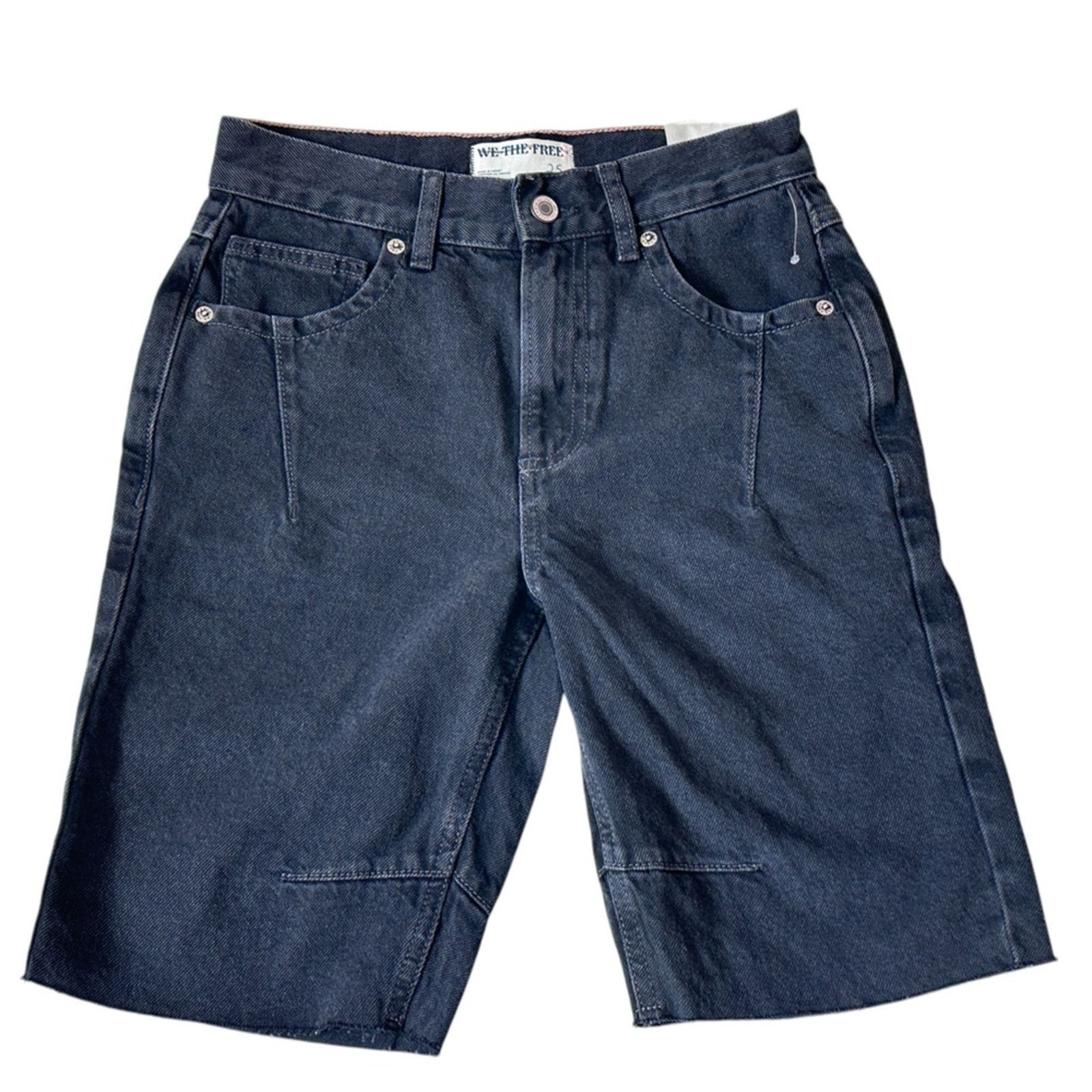 Free People NWT Free People Ghost Town Long Shorts in Washed Black Size 25" / US 0 / IT 36 - 5 Thumbnail