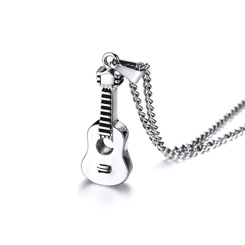 Vintage Guitar Pendant Necklace Size ONE SIZE - 4 Thumbnail