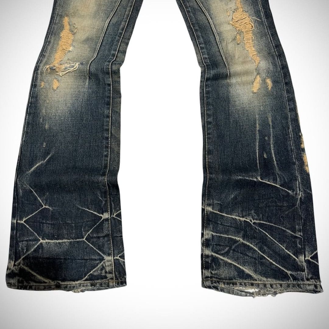 20471120 × Beauty Beast × Hysteric Glamour 2000s Jack rose flare jeans retropunk style Size US 29 - 2 Thumbnail