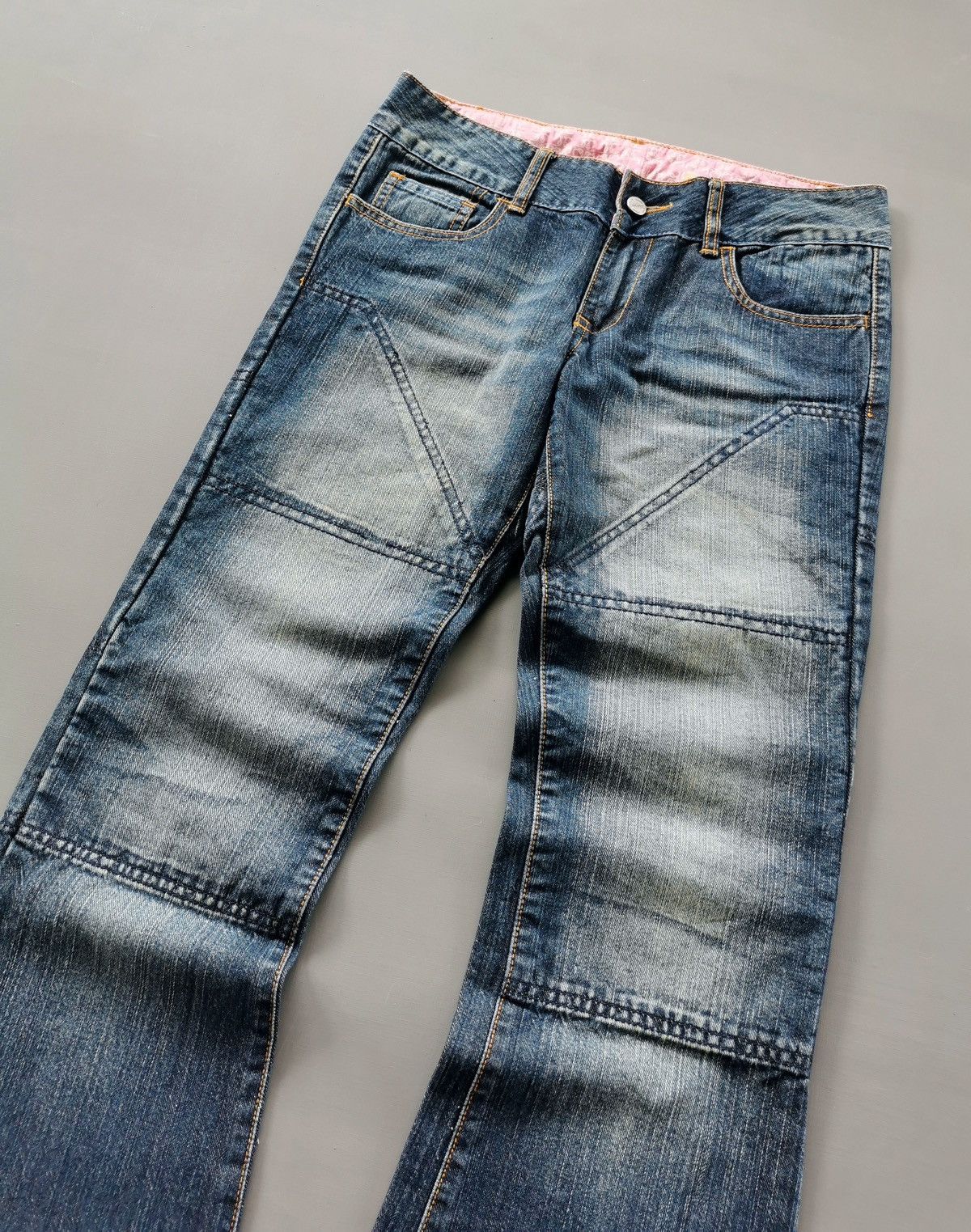 Vintage Bootcut Flared Hornee Kevlar Motorcycle Jeans Size US 31 - 4 Thumbnail