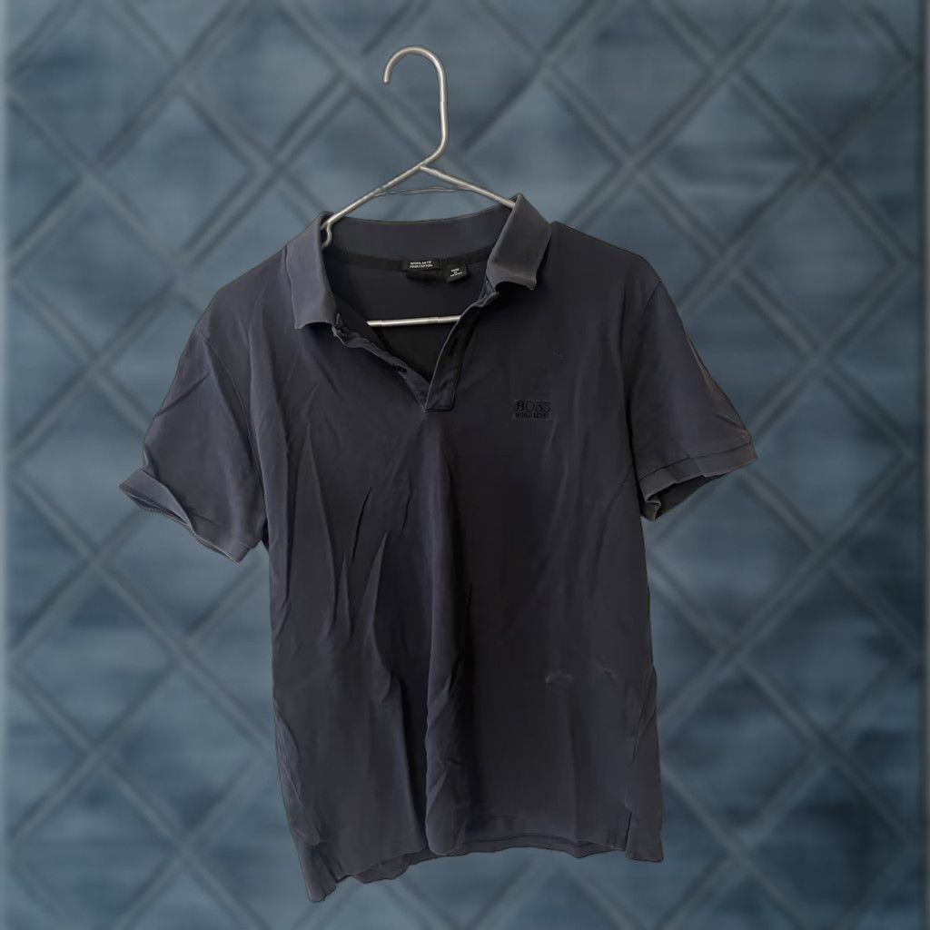Hugo Boss HUGO BOSS Polo Shirt Mens M Regular Short Sleeve Blue Golf Casual Shirt Polo Size US M / EU 48-50 / 2 - 1 Thumbnail
