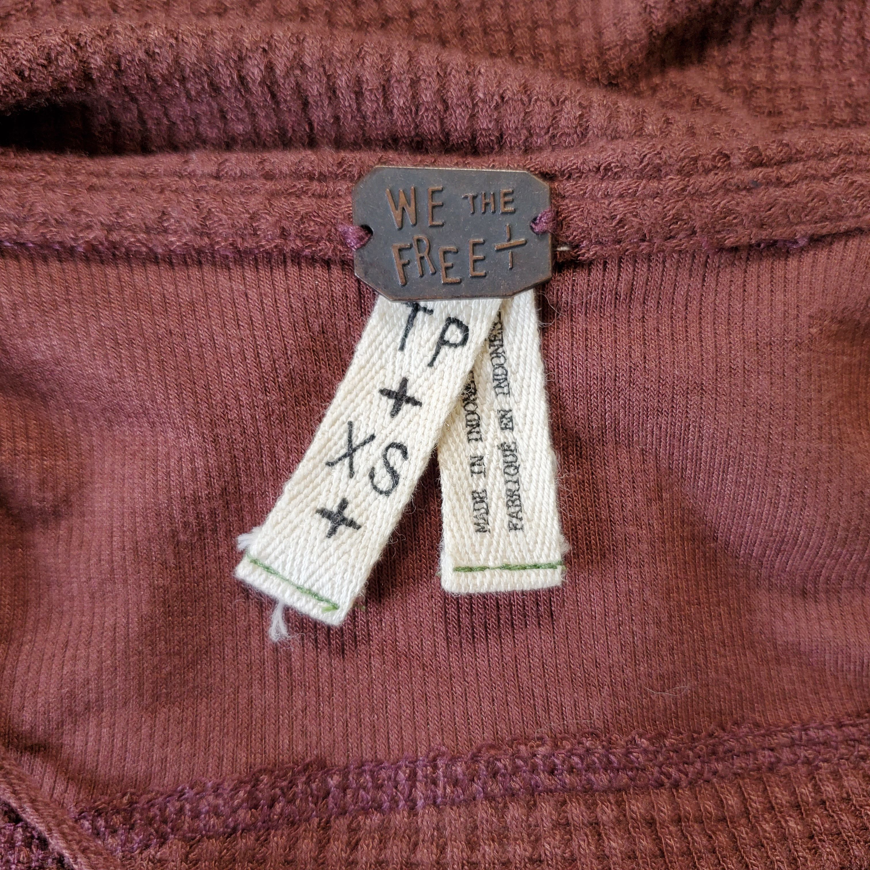 Free People We The Free Size XS-M Thermal Flounce Top Long Sleeve Brown Size S / US 4 / IT 40 - 8 Thumbnail