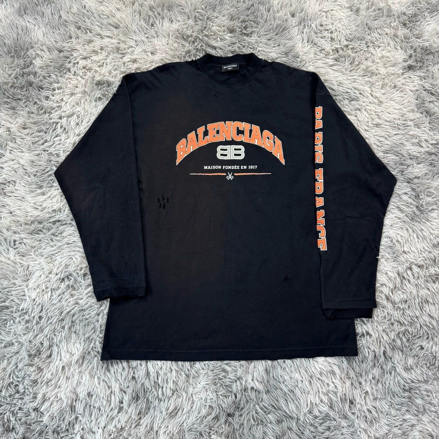Balenciaga Balenciaga Distressed Scissors Sweatshirt - dmc Size US XS / EU 42 / 0 - 1 Thumbnail