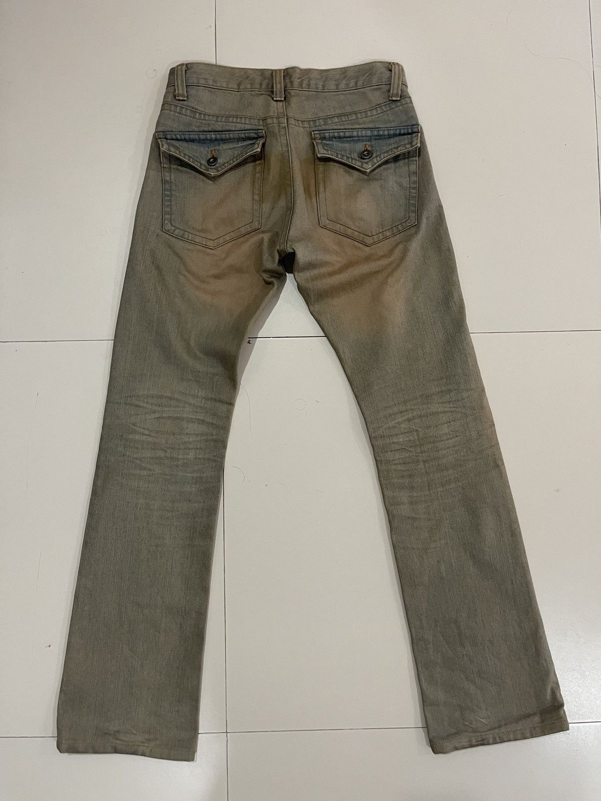 Vintage VINTAGE FLARE RUSTY MUD DIRTY JEANS Size US 30 / EU 46 - 4 Thumbnail