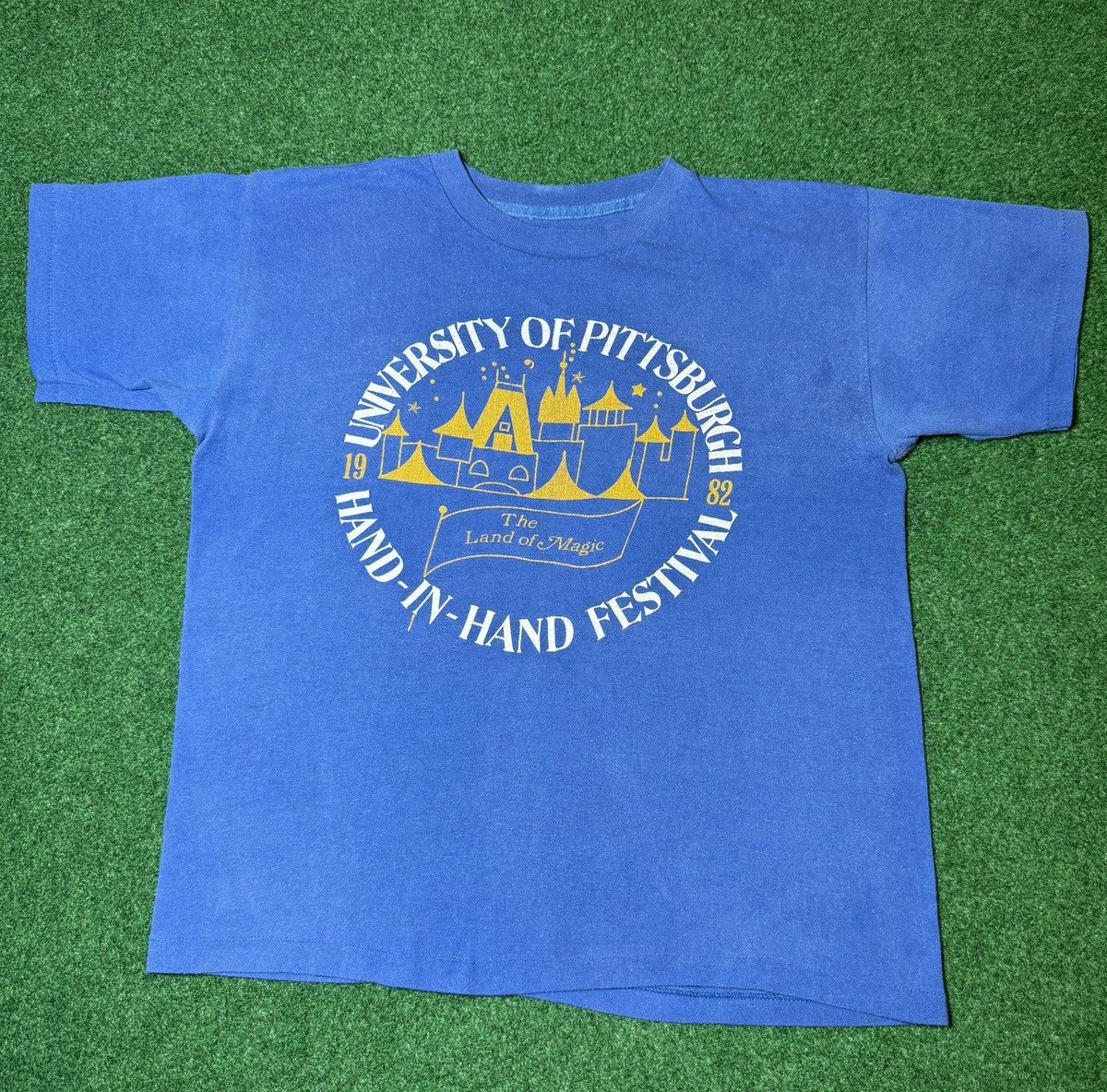 Vintage Vintage 89s University Of Pittsburgh Land Of Magic Baby Tee Size S / US 4 / IT 40 - 1 Thumbnail
