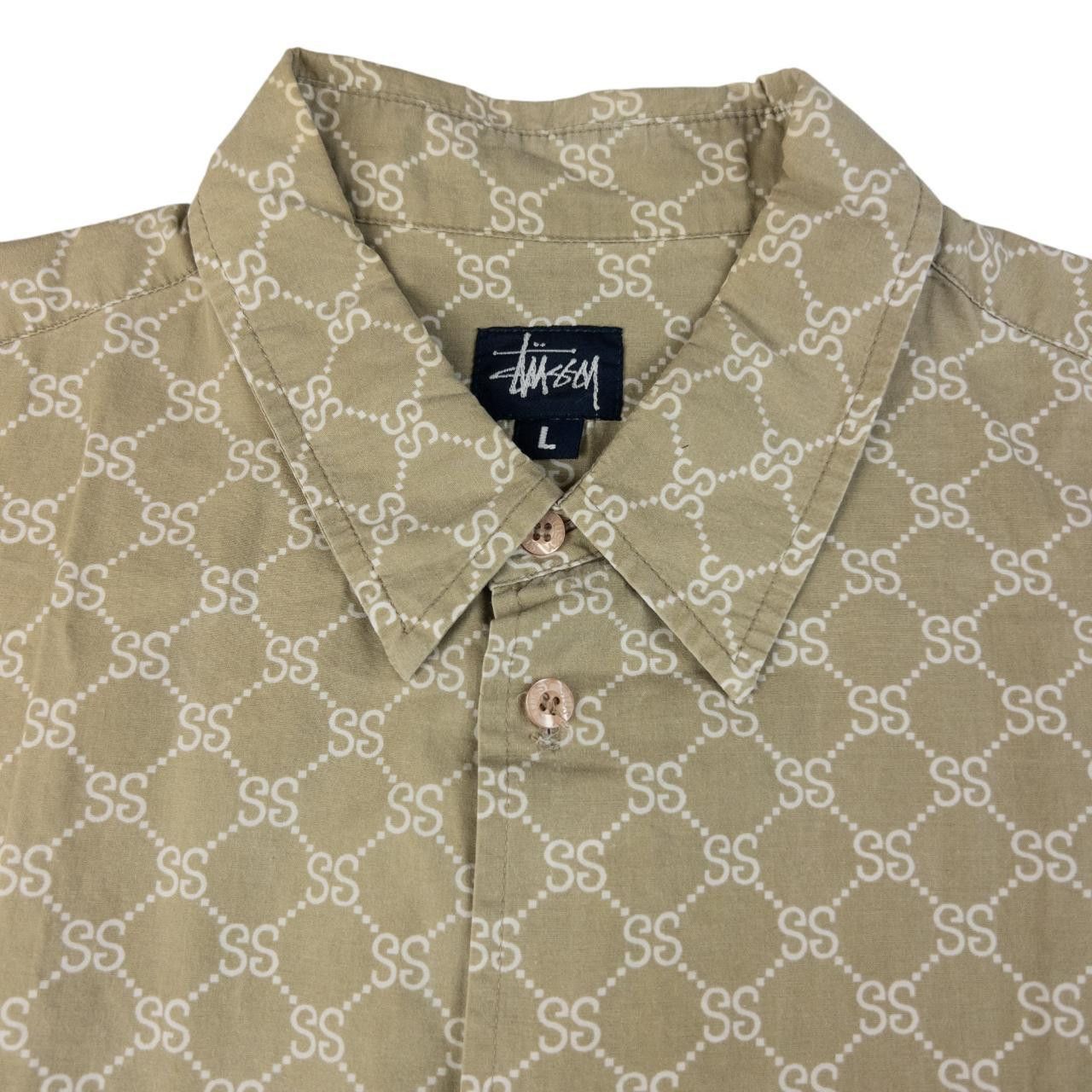 Stussy Vintage Stussy STUCCUI Monogram Button Up Shirt Size L Size US L / EU 52-54 / 3 - 3 Thumbnail