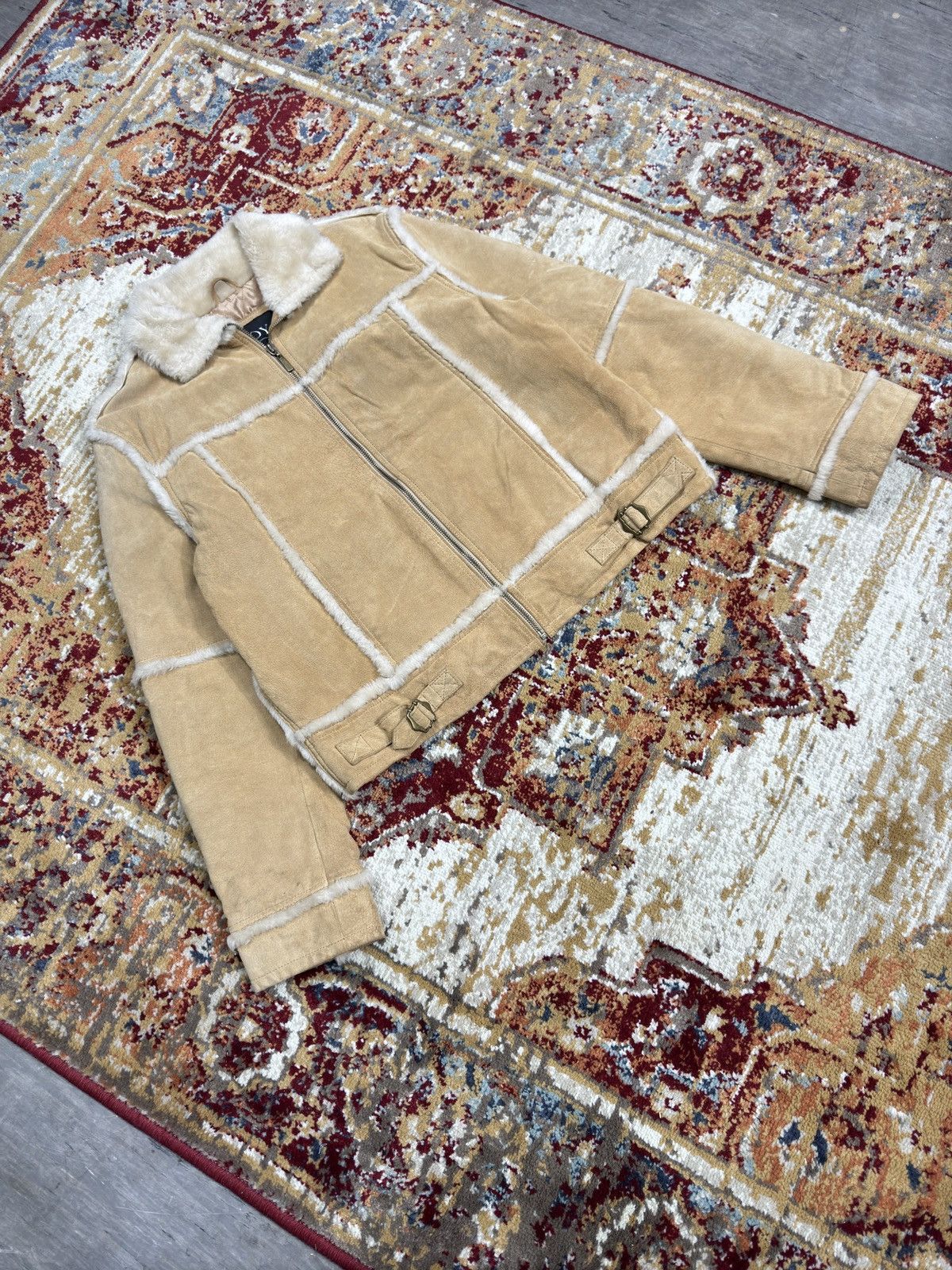 If Six Was Nine × Japanese Brand × Le Grande Bleu (L.G.B.) BOXY Y2K Leather Fur Jacket Vintage cropped like Balenciaga Size US S / EU 44-46 / 1 - 1 Thumbnail