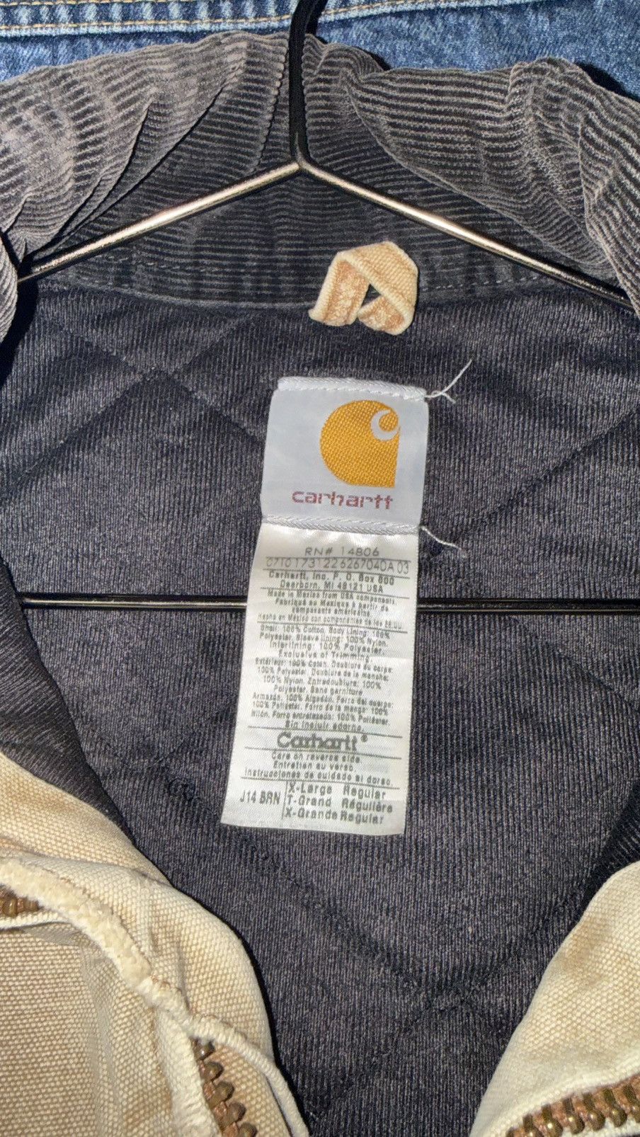 Carhartt Vintage / Y2K 1990s Beige Carhartt Santa Fe Size US XL / EU 56 / 4 - 7 Thumbnail