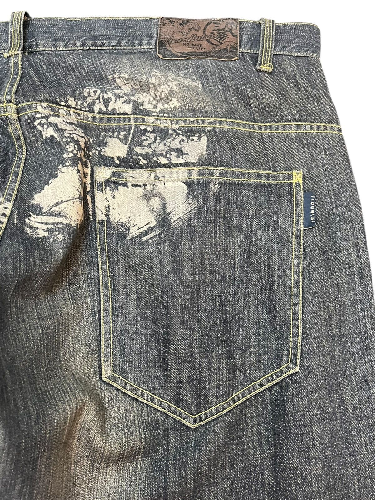 Le Grande Bleu (L.G.B.) Vintage Namitatsu Baggy Karakuri Tamashi Style Denim Size US 44 / EU 60 - 8 Thumbnail