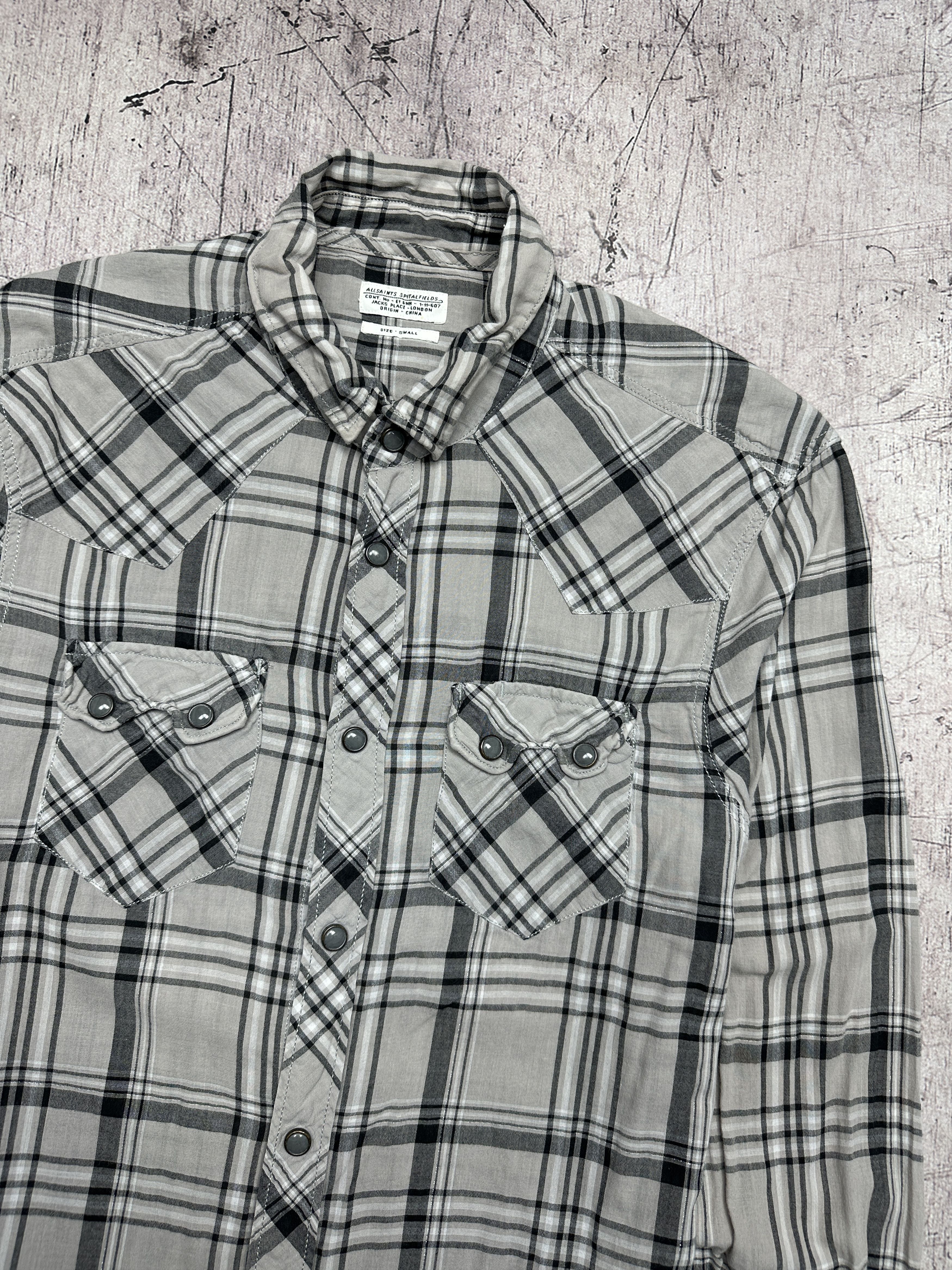 Allsaints Allsaints Vintage Faversham Mens Long Sleeve Plaid Shirt Size US S / EU 44-46 / 1 - 2 Thumbnail