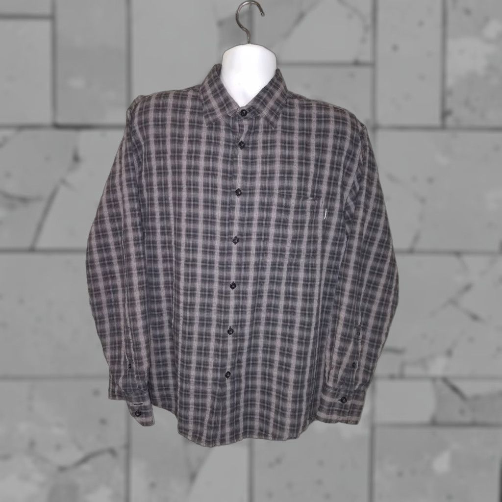 Oakley Oakley Trim Fit Plaid Grey Button-Down Shirt Mens XL Size US XL / EU 56 / 4 - 1 Thumbnail