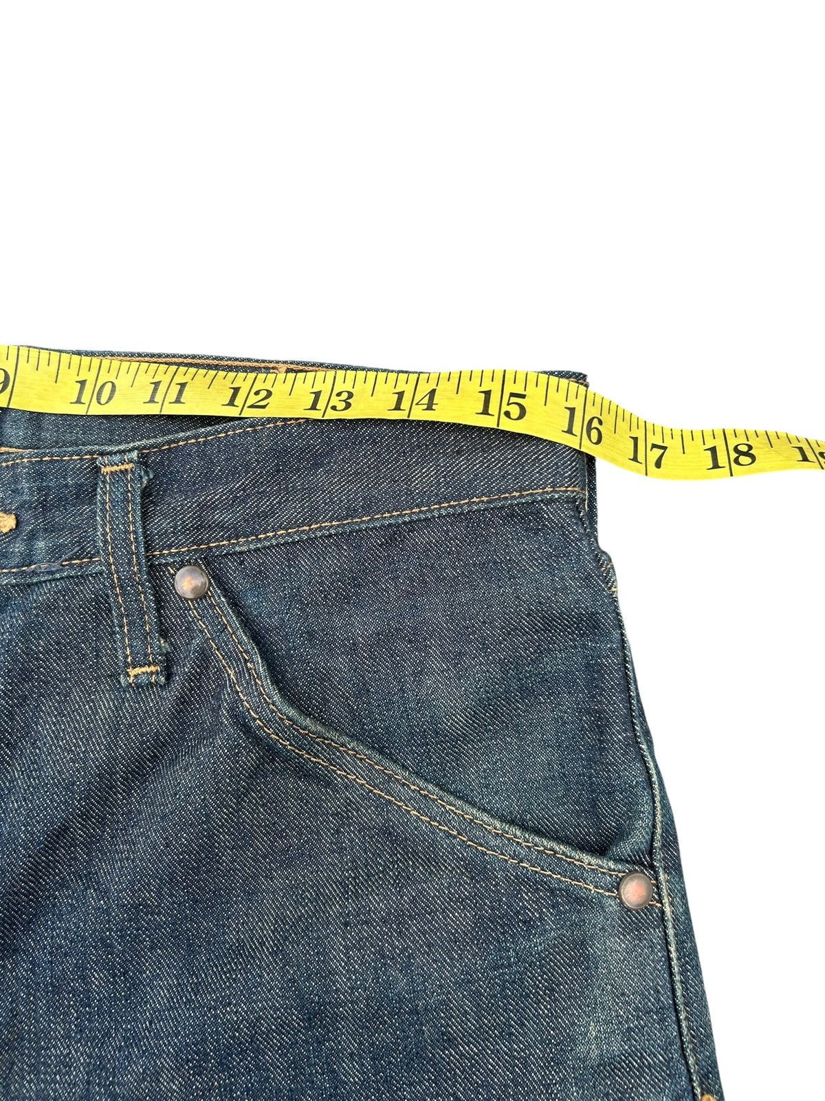 Kapital VINTAGE WRANGLER BLUE BELL SELVEDGE BAGGY SHORT DENIM JEANS Size US 32 / EU 48 - 9 Thumbnail