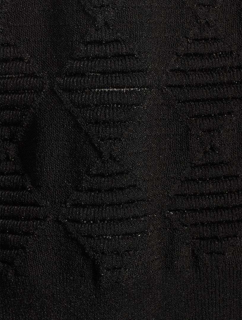 Balmain o1s1wg110825 Textured Body Top in Black Size S / US 4 / IT 40 - 6 Thumbnail