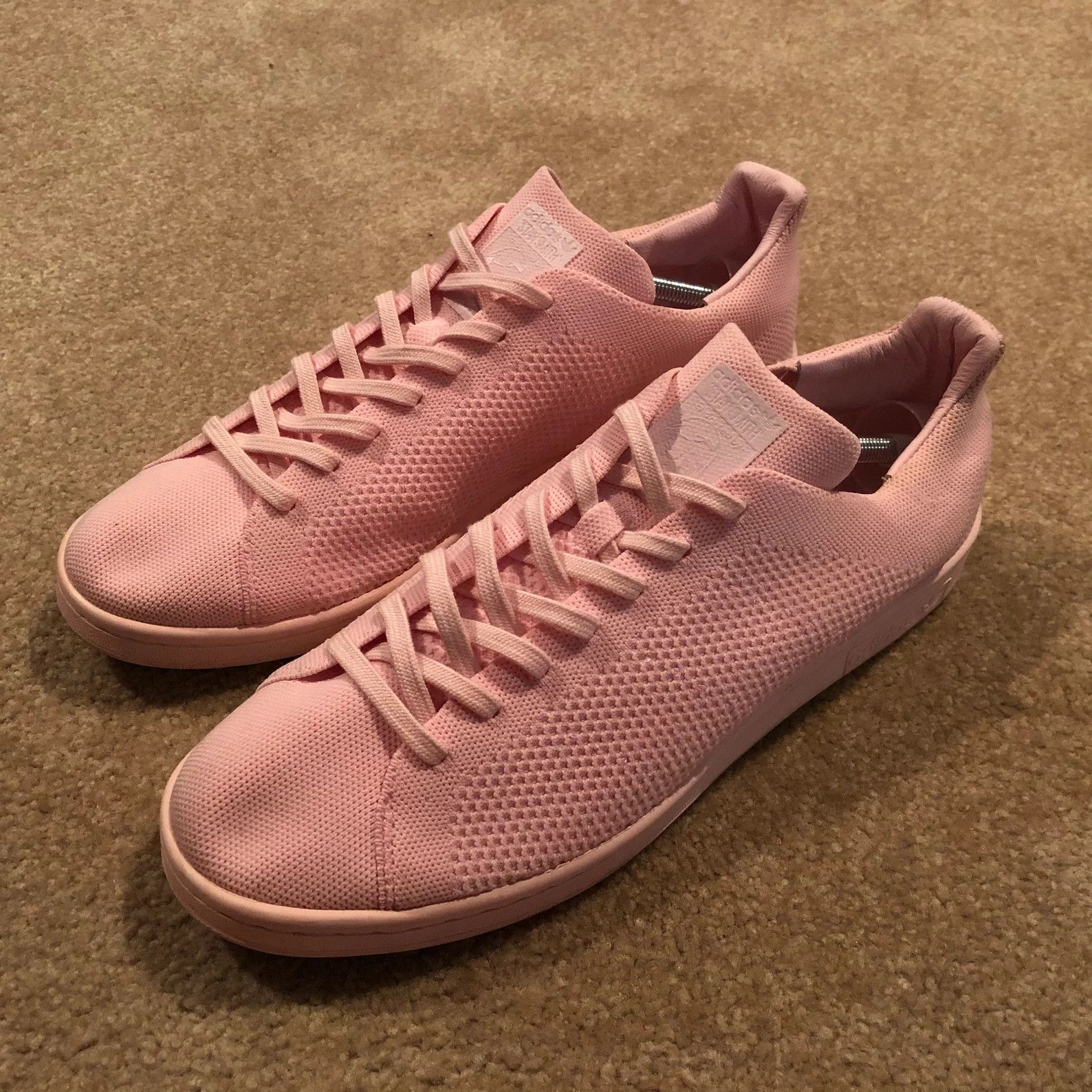 Adidas 2016 Stan Smith Primeknit Monochrome Pack Pink Size US 12 / EU 45 - 1 Thumbnail