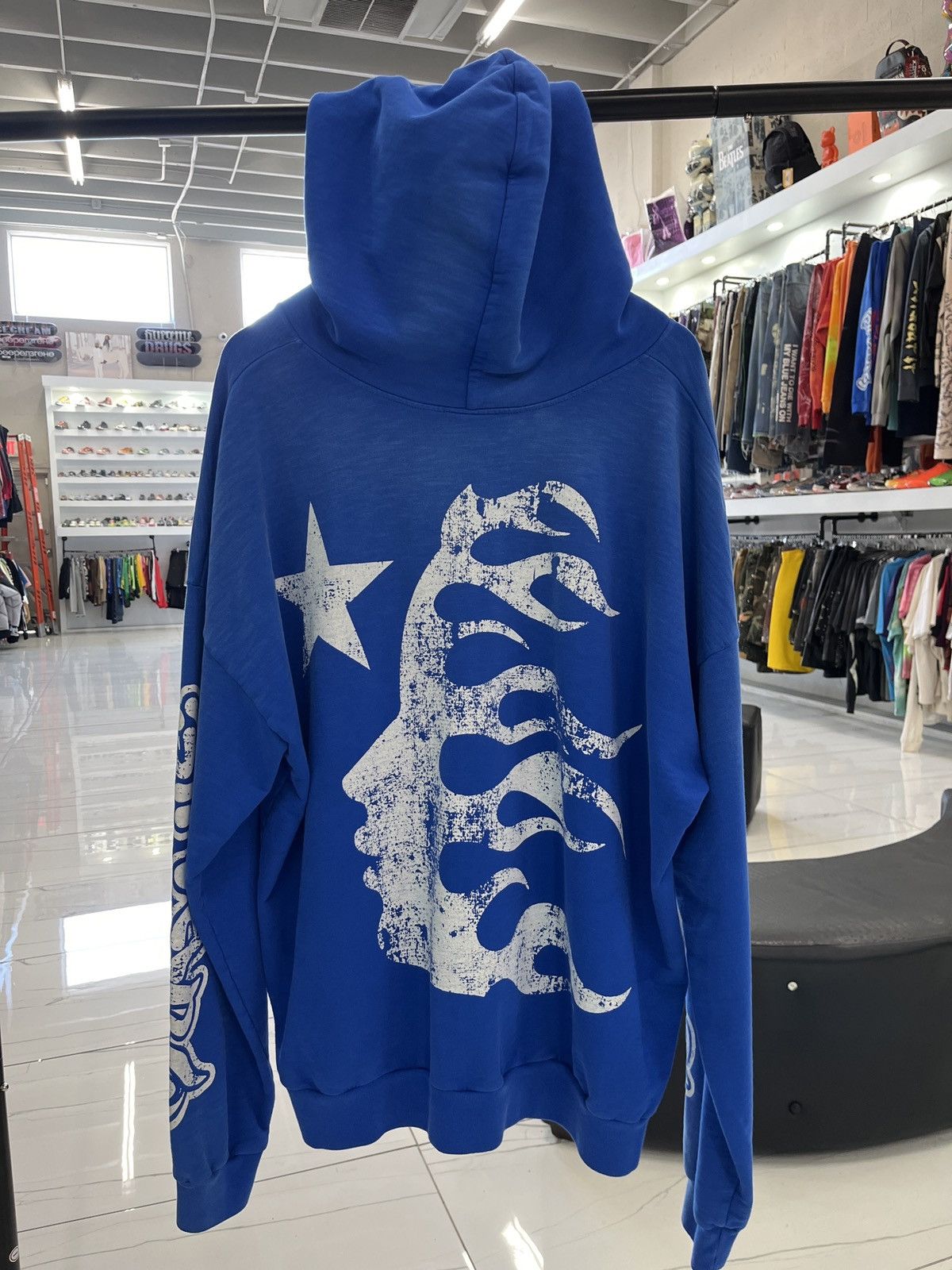 HELLSTAR Hellstar Yoga Hoodie Blue Size US XXL / EU 58 / 5 - 2 Thumbnail