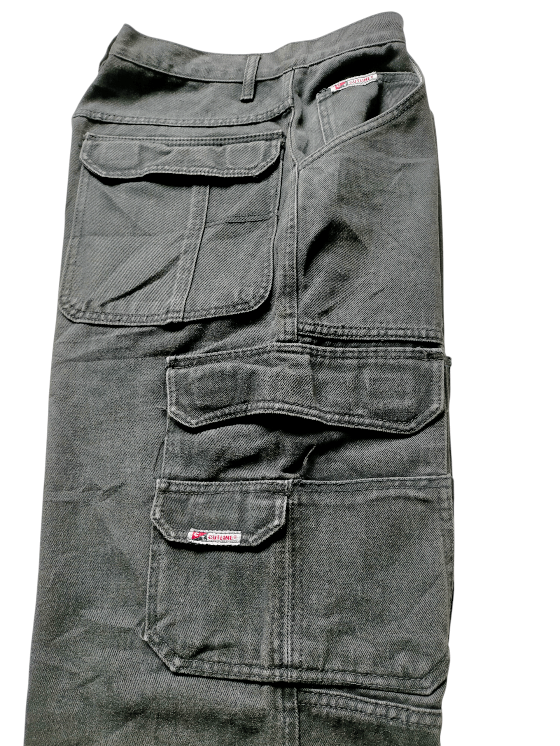 JNCO CUT LINE Jeans Cargo Multipocket Baggy Skater Jeans Size US 32 / EU 48 - 3 Thumbnail
