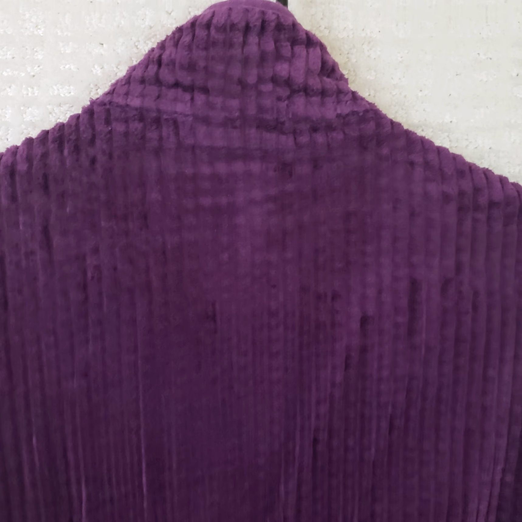 Vintage Woolrich Women's M Purple Full Zip Vest Cotton 100% Machine Washable Zip Pockets Sleeveless Cabled Lightweight Casual Workwear Size M / US 6-8 / IT 42-44 - 7 Thumbnail