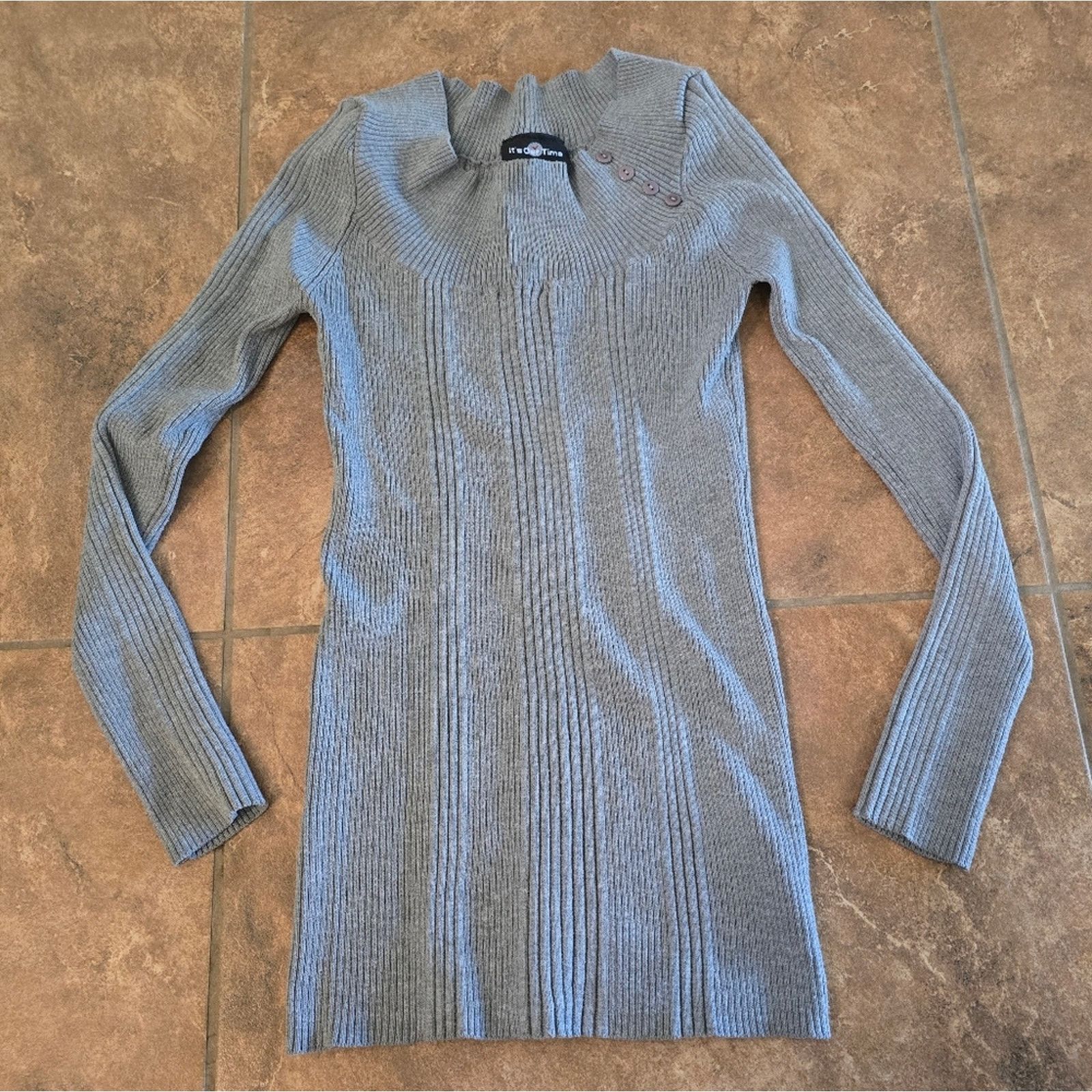 Other Grey | IT'S OUR TIME | Ribbed Sweater Size XL / US 12-14 / IT 48-50 - 1 Thumbnail