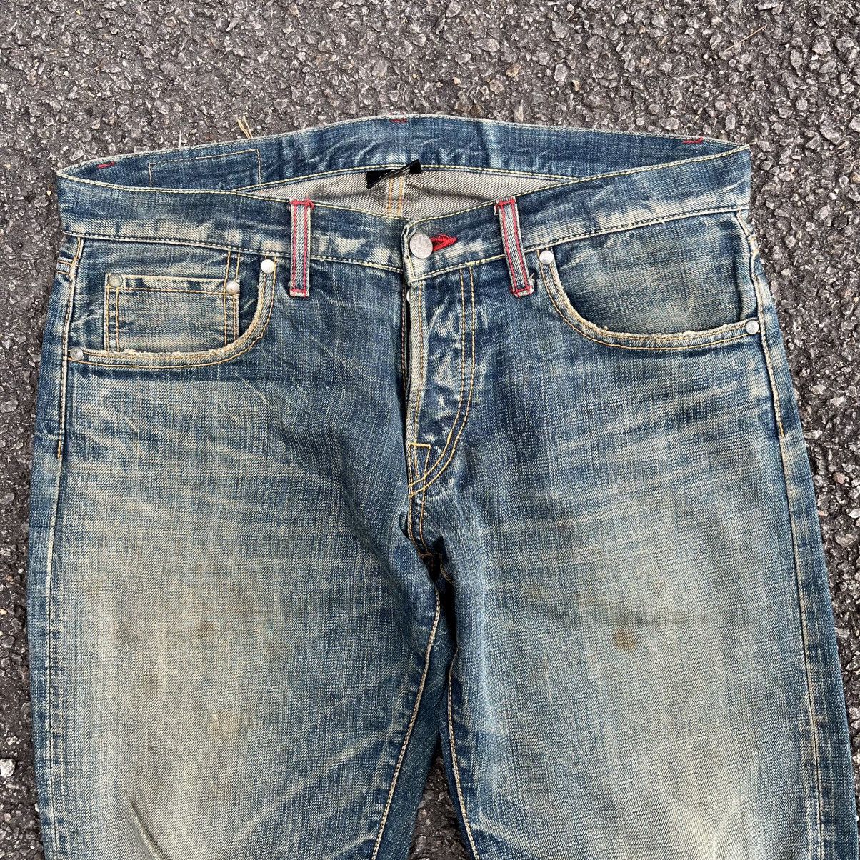 Japanese Brand Japanese Selvedge Denim Rusty Distressed Red Line Jeans Size US 34 / EU 50 - 6 Thumbnail