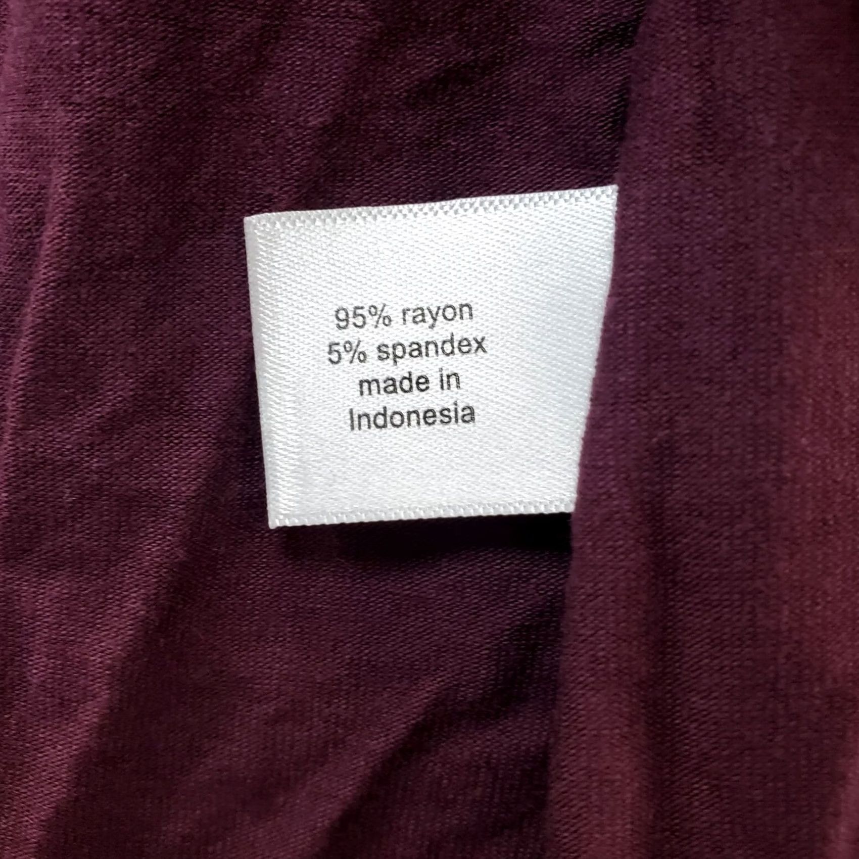 Vintage Lane Bryant Cardigan Womens 10/12 Burgundy Long Sleeve Waterfall Open Front Knit Pullover Size L / US 10 / IT 46 - 6 Thumbnail