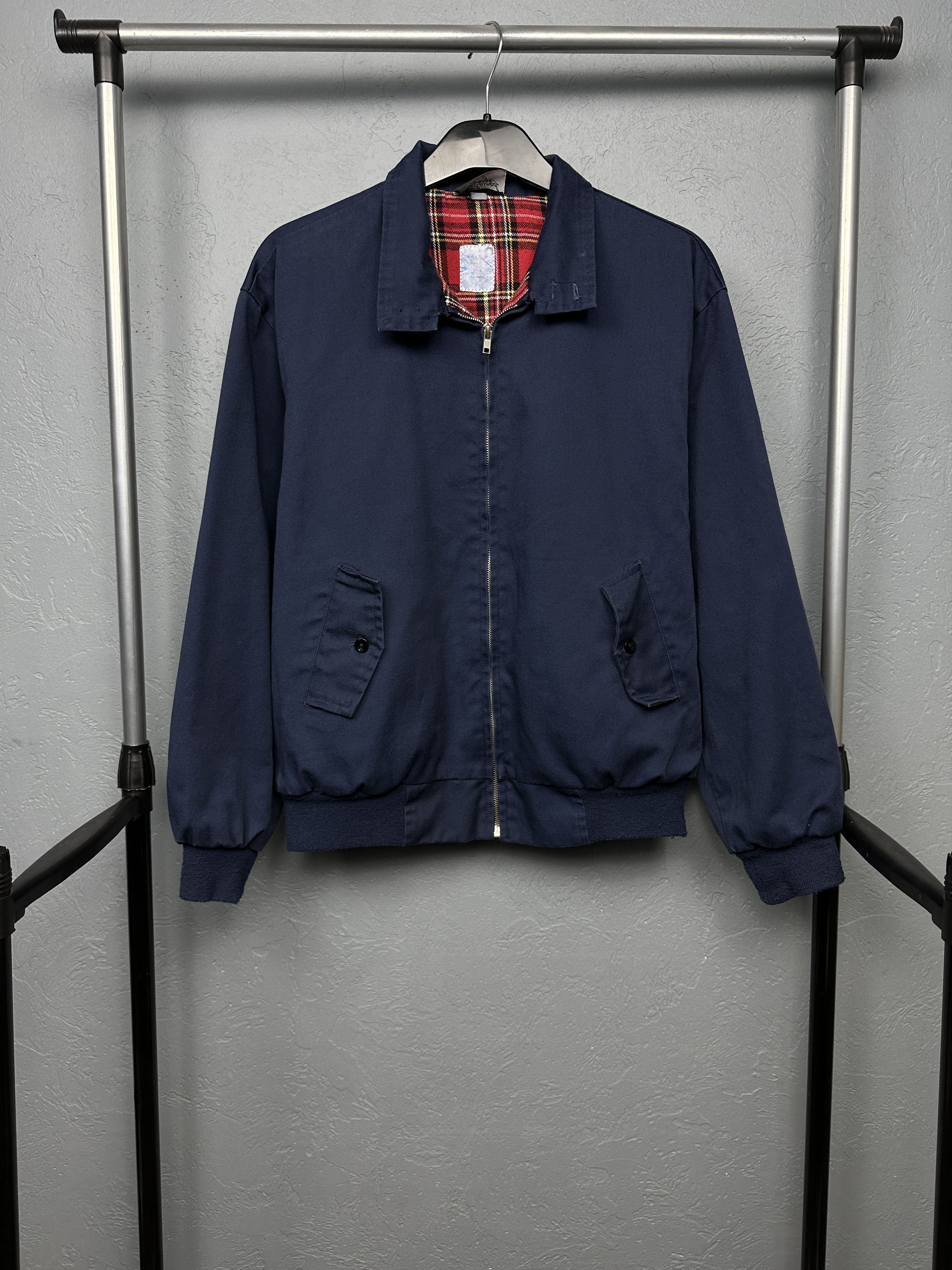 New England Outerwear × Vintage Vintage England Plaid Lined Collared Bomber Jacket Size US M / EU 48-50 / 2 - 1 Thumbnail