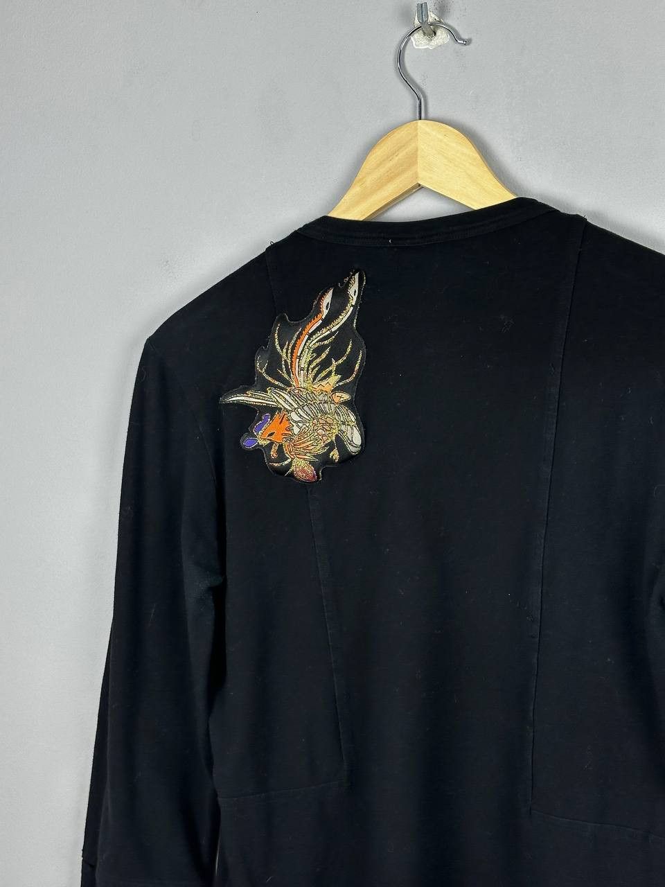 Just Cavalli Just Cavalli Avant Garde Black Long Sleeve T Shirt Size M / US 6-8 / IT 42-44 - 9 Thumbnail