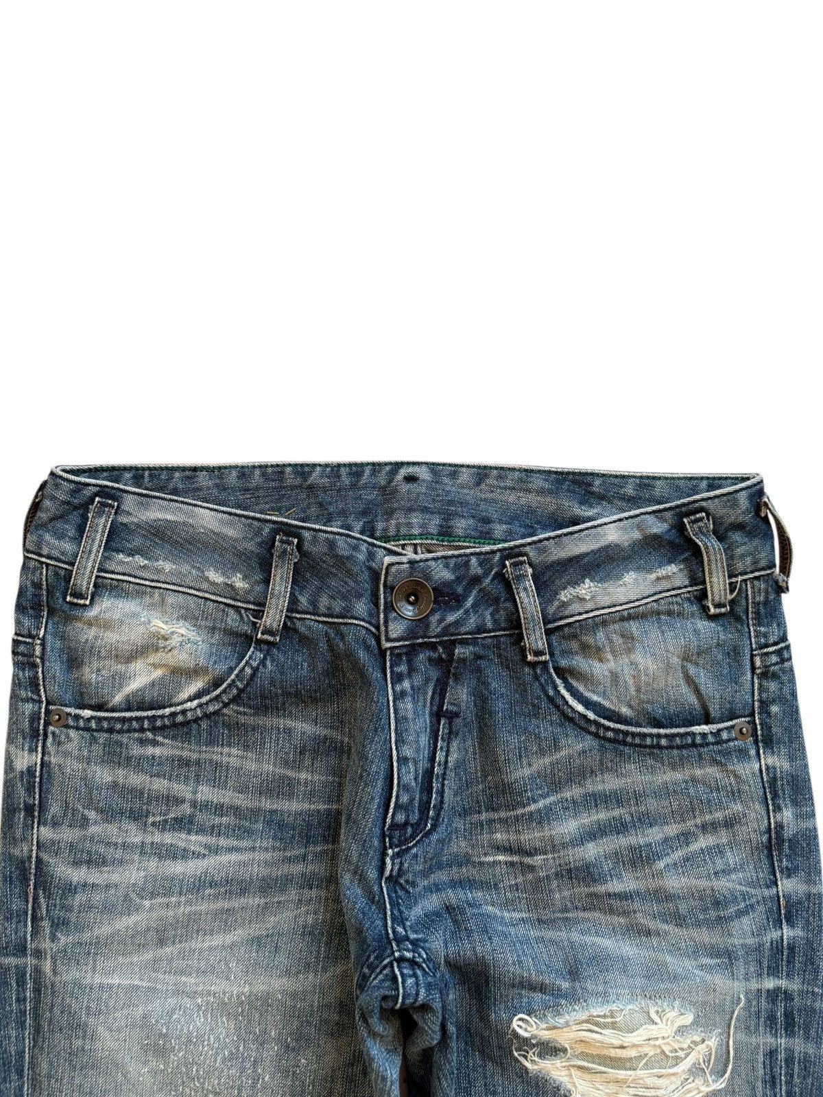 Japanese Brand Vintage Japanese Brand Patches Distressed Ripped Jeans Size 30" / US 8 / IT 44 - 4 Thumbnail