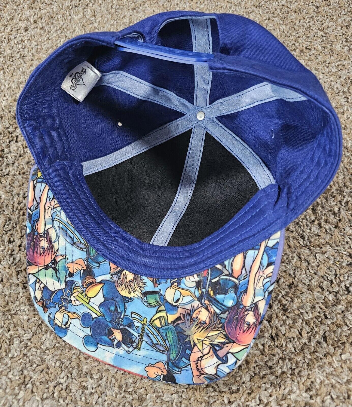 Disney Kingdom Hearts Disney Blue Hat Metal Emblem SnapBack Size ONE SIZE - 8 Thumbnail