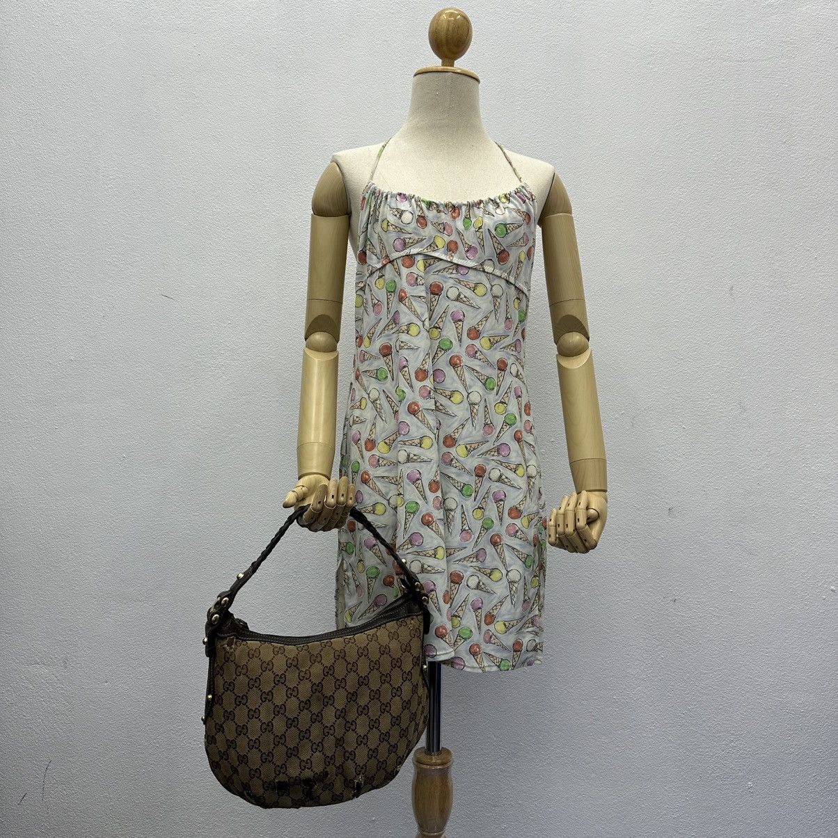 Gucci ‼️LASTDROP‼️ AUTHENTIC GUCCI GG MONOGRAM STUDDED HOBO BAG Size ONE SIZE - 2 Thumbnail