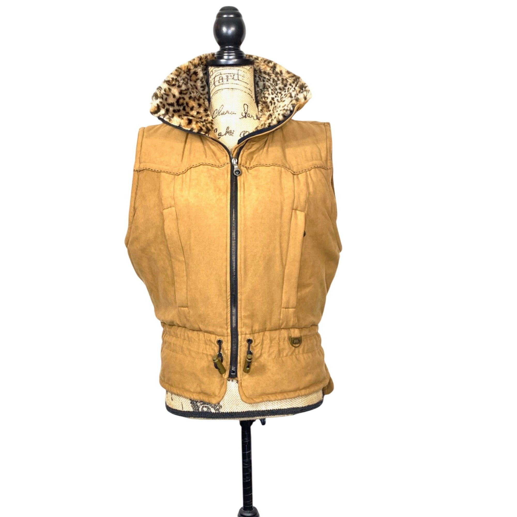 Other Vintage Nils Resort Collection Zip Vest Leopard Collar Full Size M / US 6-8 / IT 42-44 - 9 Thumbnail