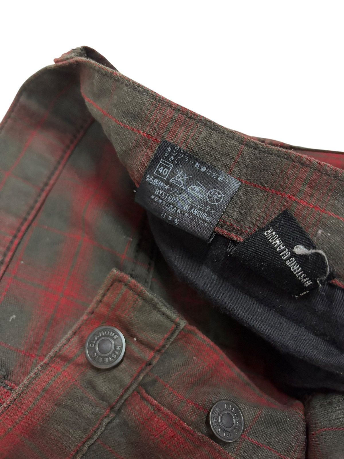 Hysteric Glamour × Japanese Brand × Seditionaries Bondage Punk Hysteric Glamour Plaid Skinny Jeans Size US 30 / EU 46 - 8 Thumbnail