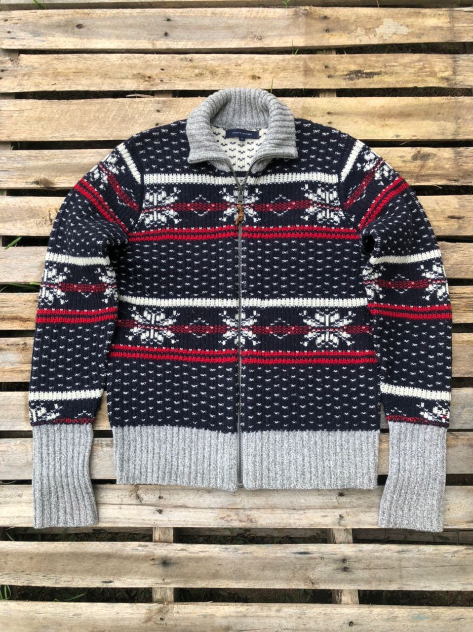 Tommy Hilfiger Tommy Hilfiger Coloured Zipper Knit Sweater Size US M / EU 48-50 / 2 - 1 Thumbnail