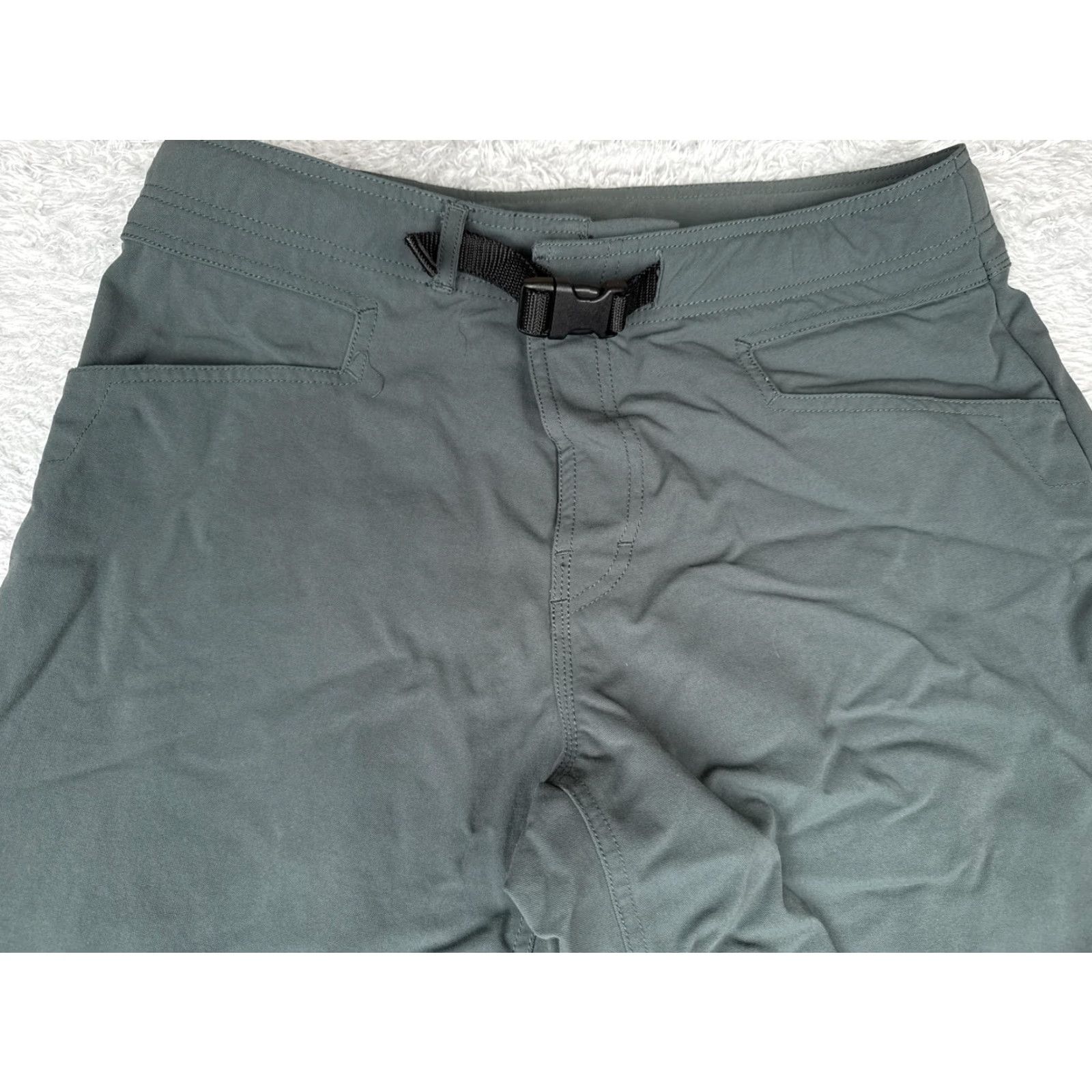 Prana PrAna Pants Men Green Large Nylon Hiking Climbing Quick Dry Breathe Hike 32x31 Size US 33 - 4 Thumbnail